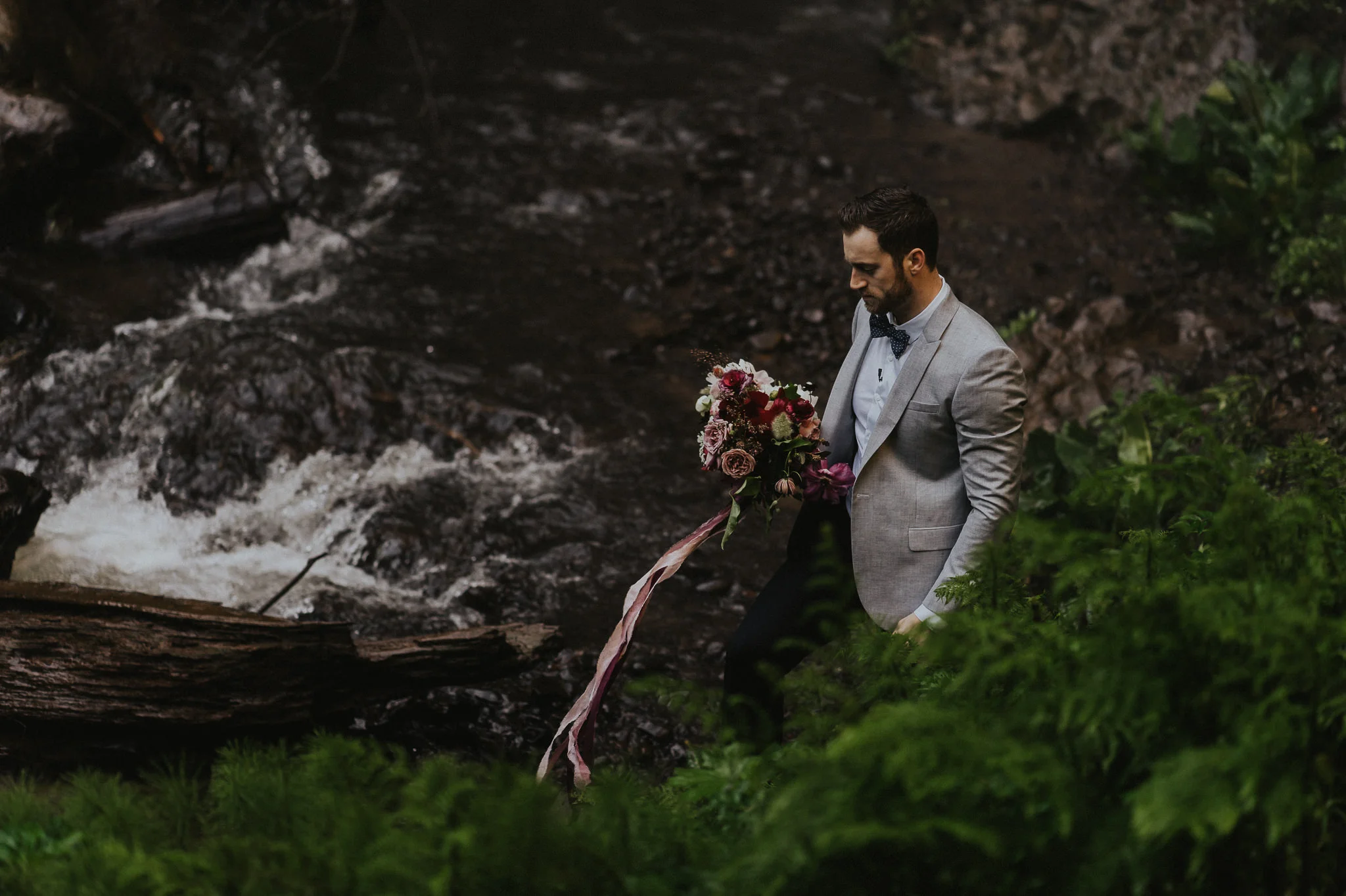 Groom-Florals-Tribes-n-Pines
