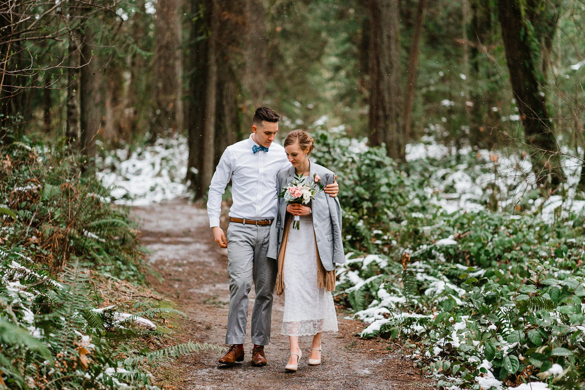 Winter Wedding Spring Washington Elopement Photographer