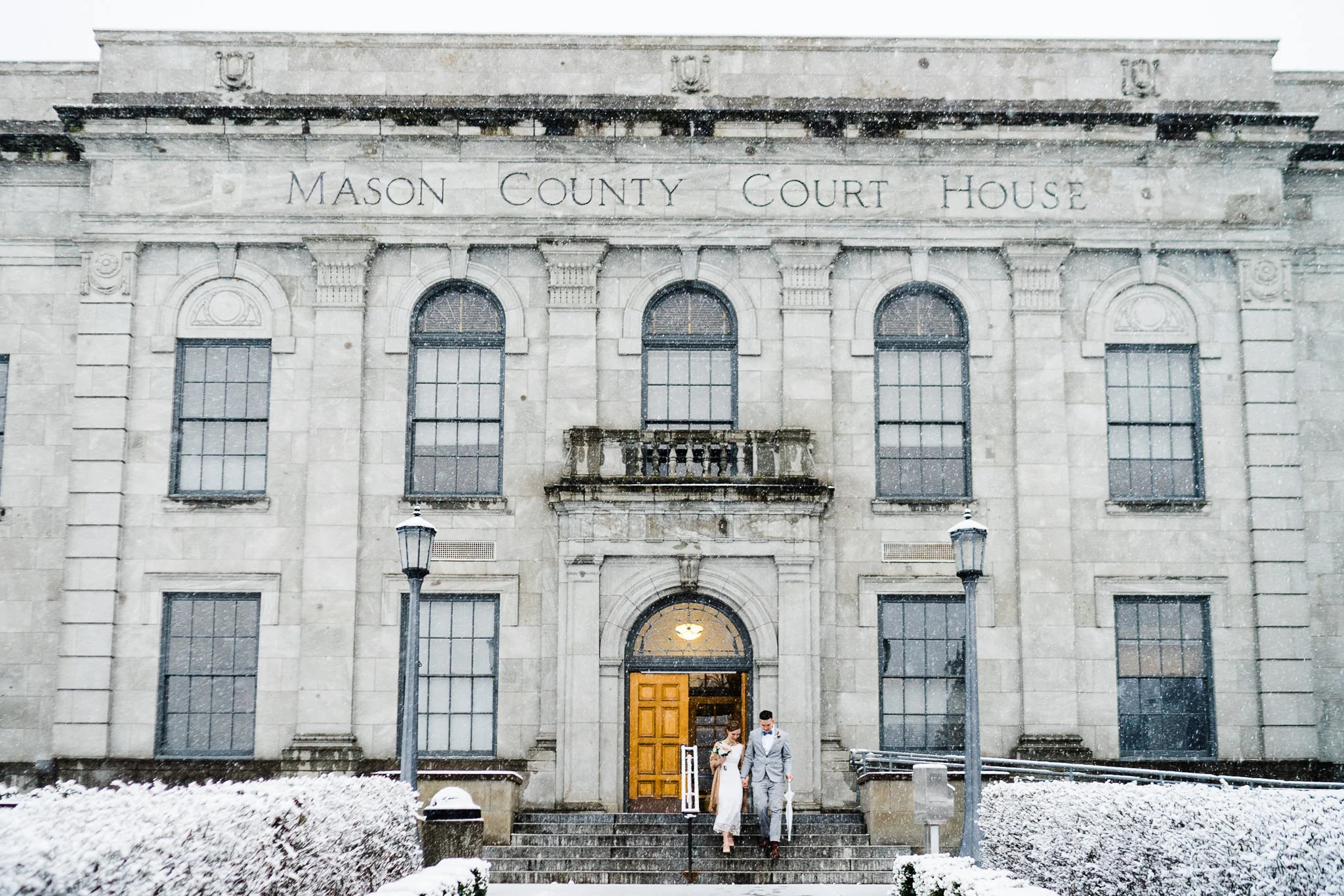 Snowy Mason Superior Courthouse wedding