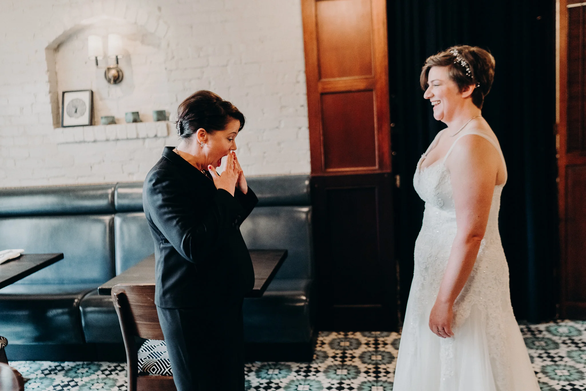 PNW Same Sex Brides Marriage Seattle First Look