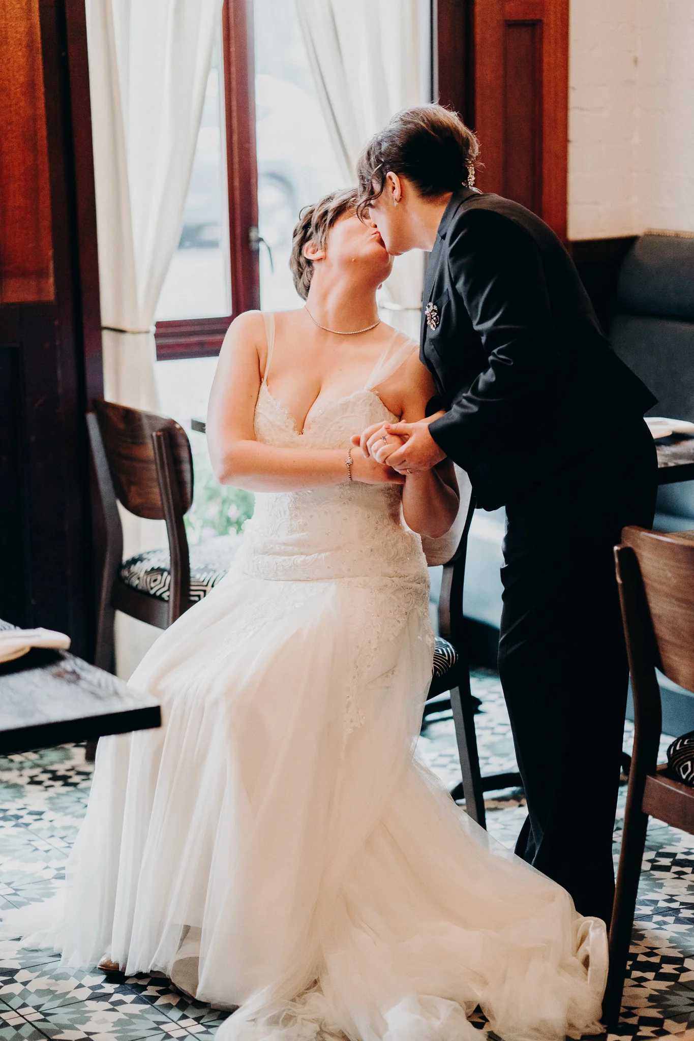 Kiss Brides First Look Bridal Portraits