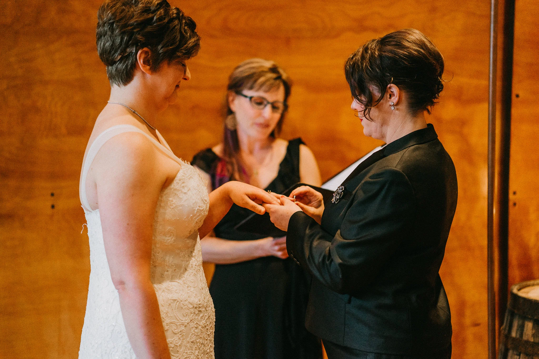 Lesbian Married Marriage Ring on Finger Wedding Photographer