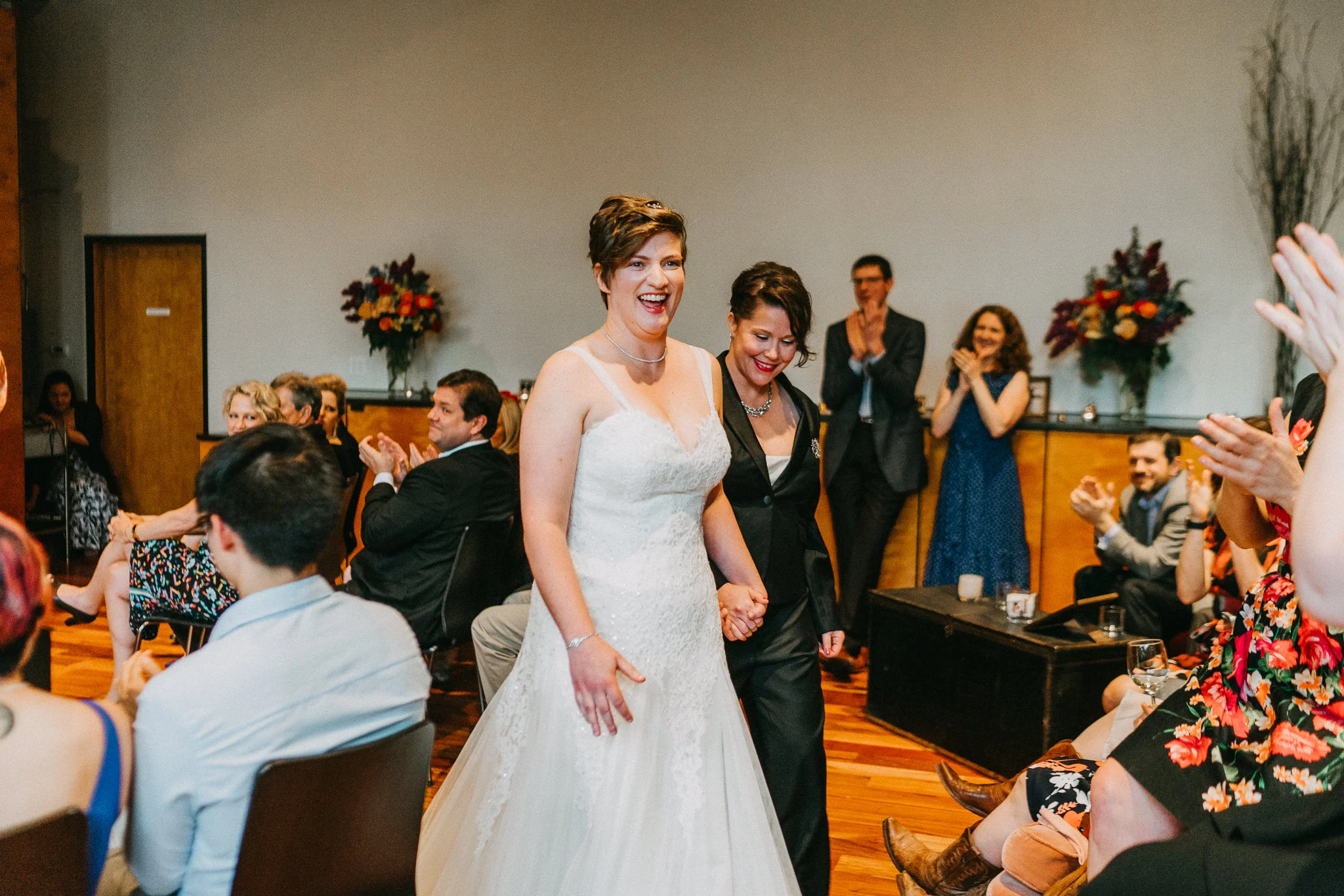 in the moment wedding photography bridal recession