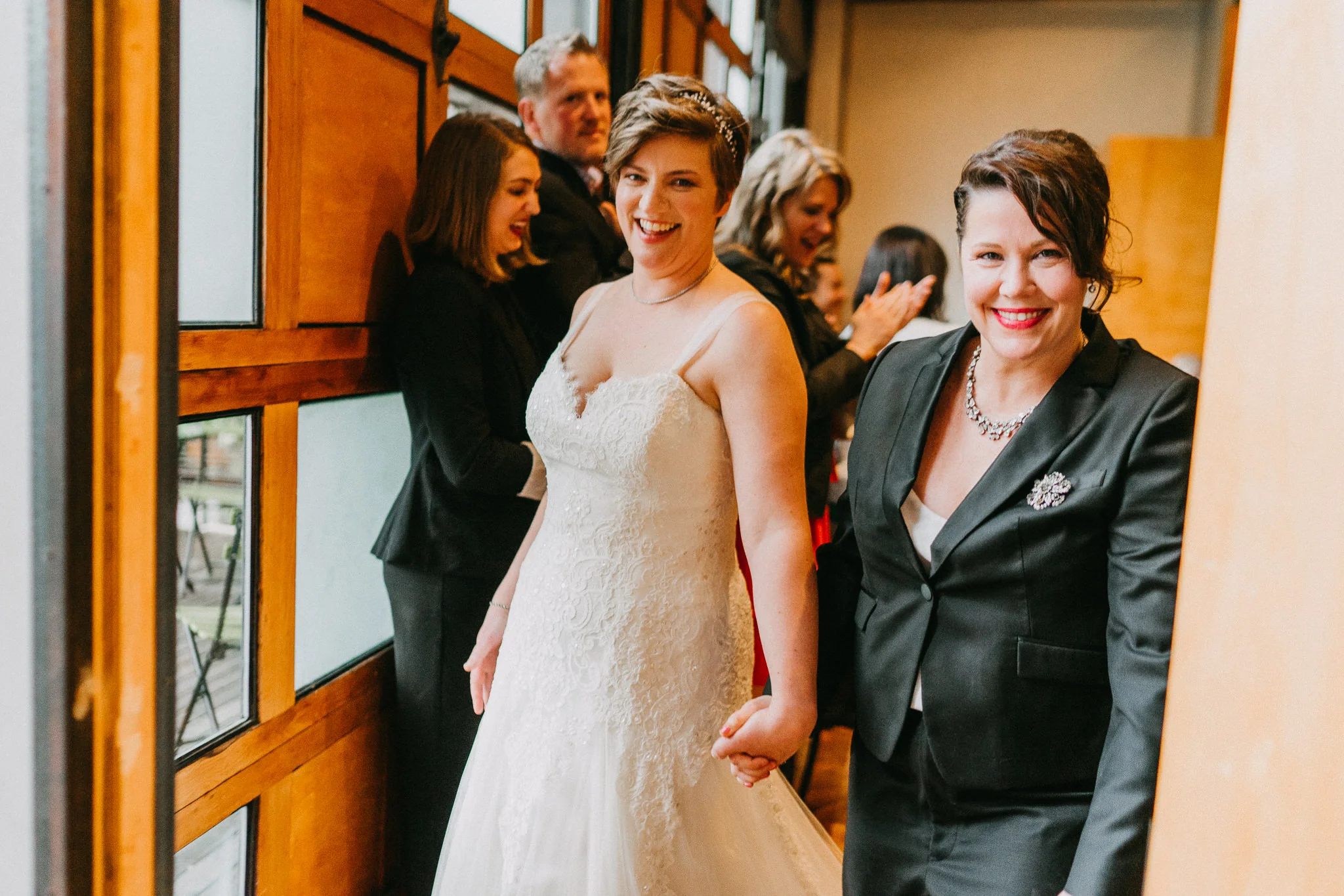 Married lesbians wedding photography