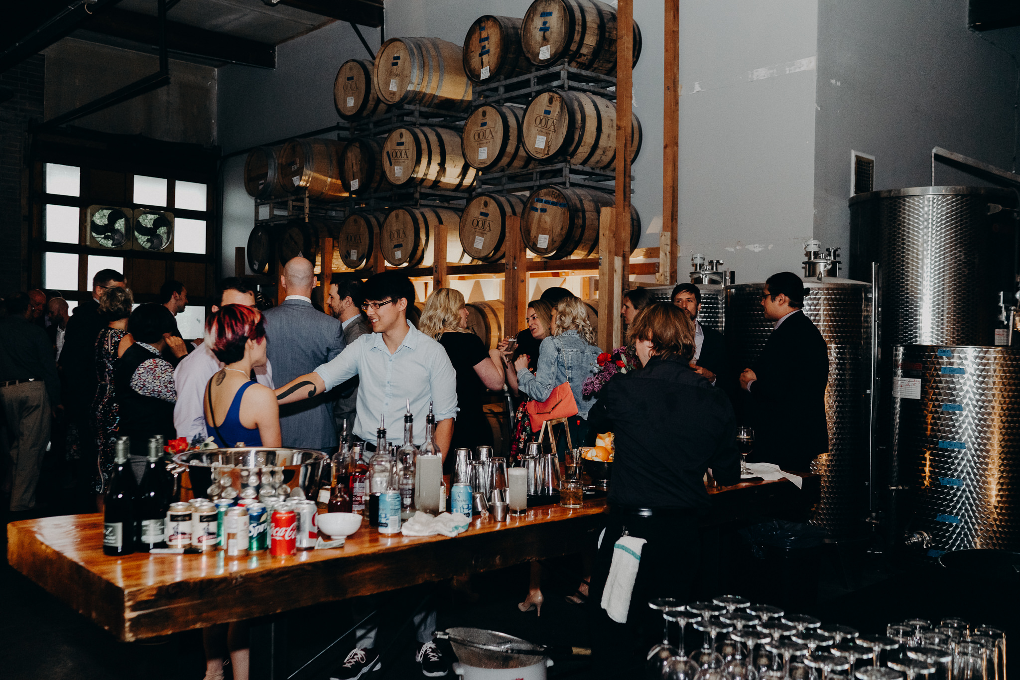 OOLA Distillery Wedding Reception