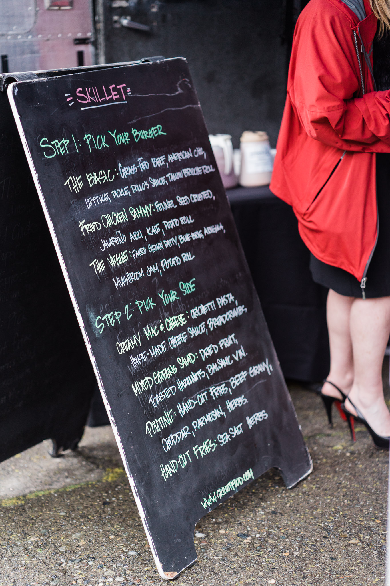 Skillet Wedding Menu Board Seattle Wedding