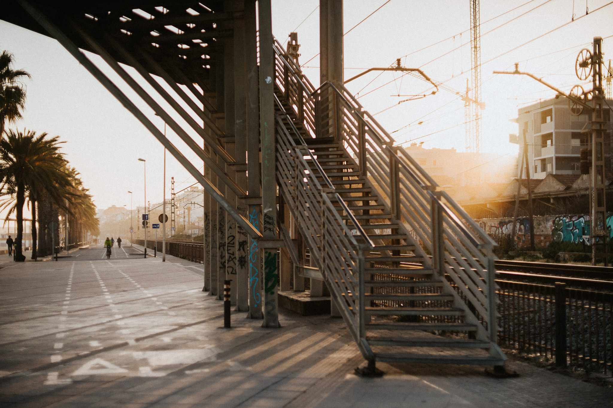 Metro Catalonia boardwalk Montgat