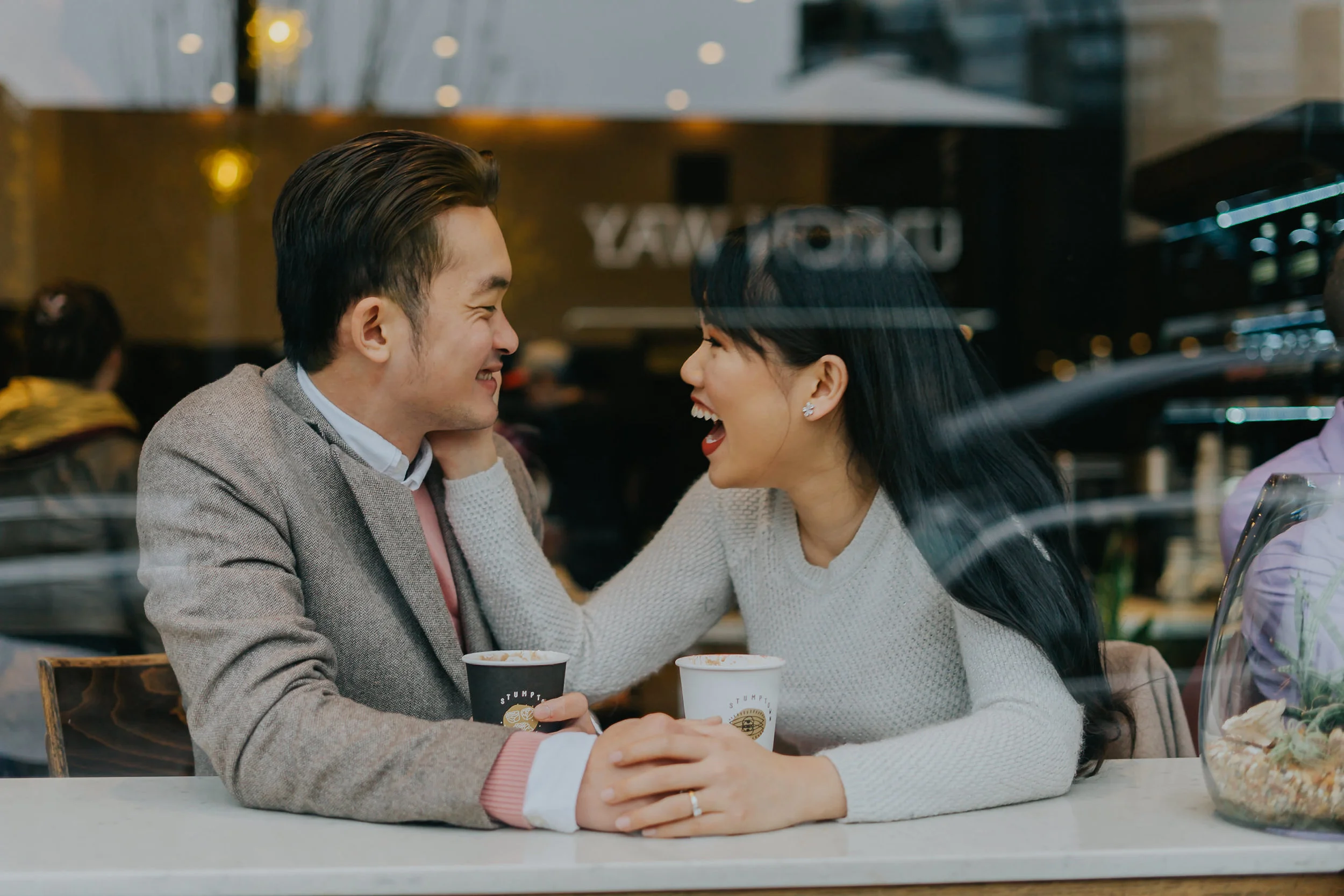 coffee shop engagement alfred tang