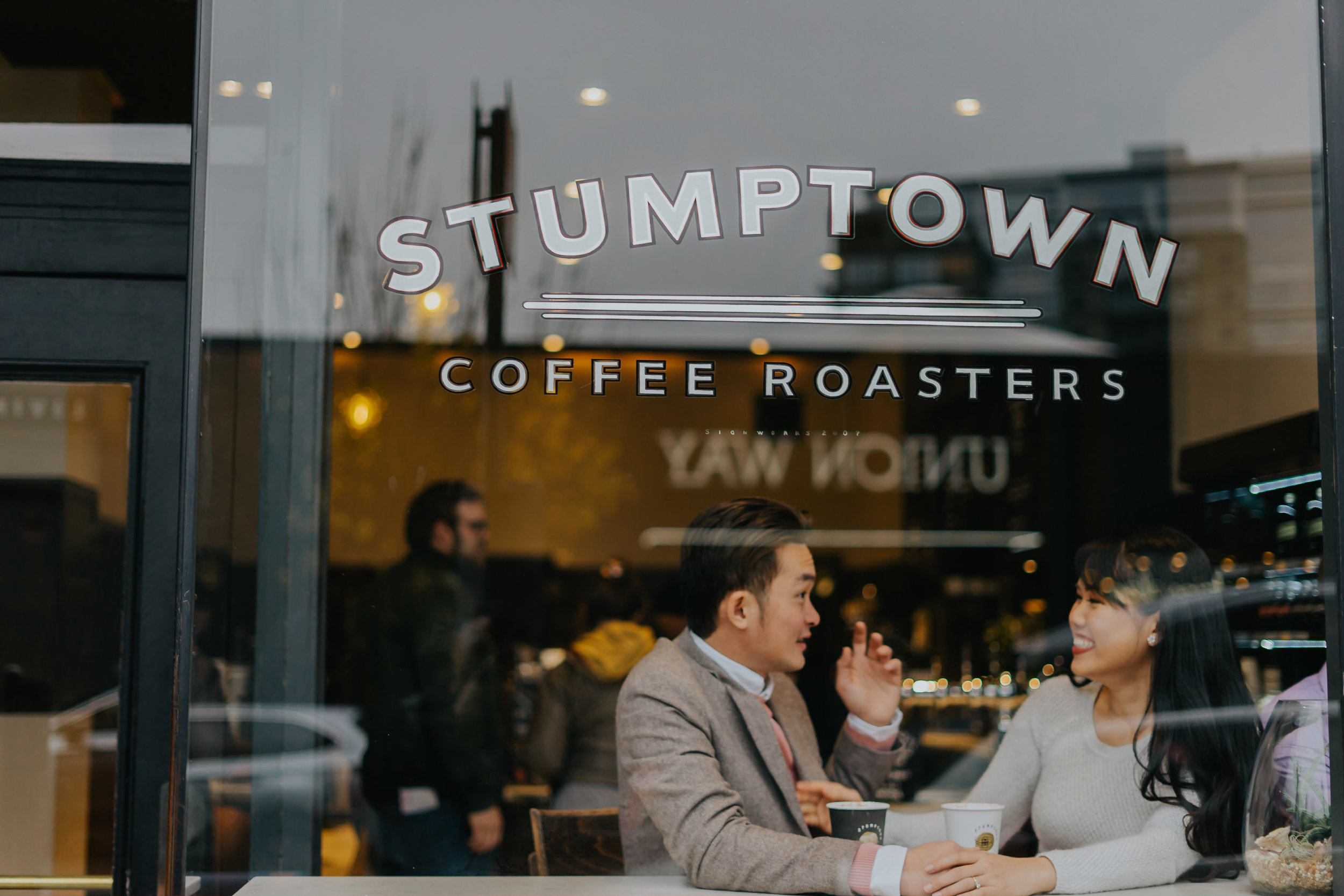 Stumptown Coffee Roaster engagement photographer