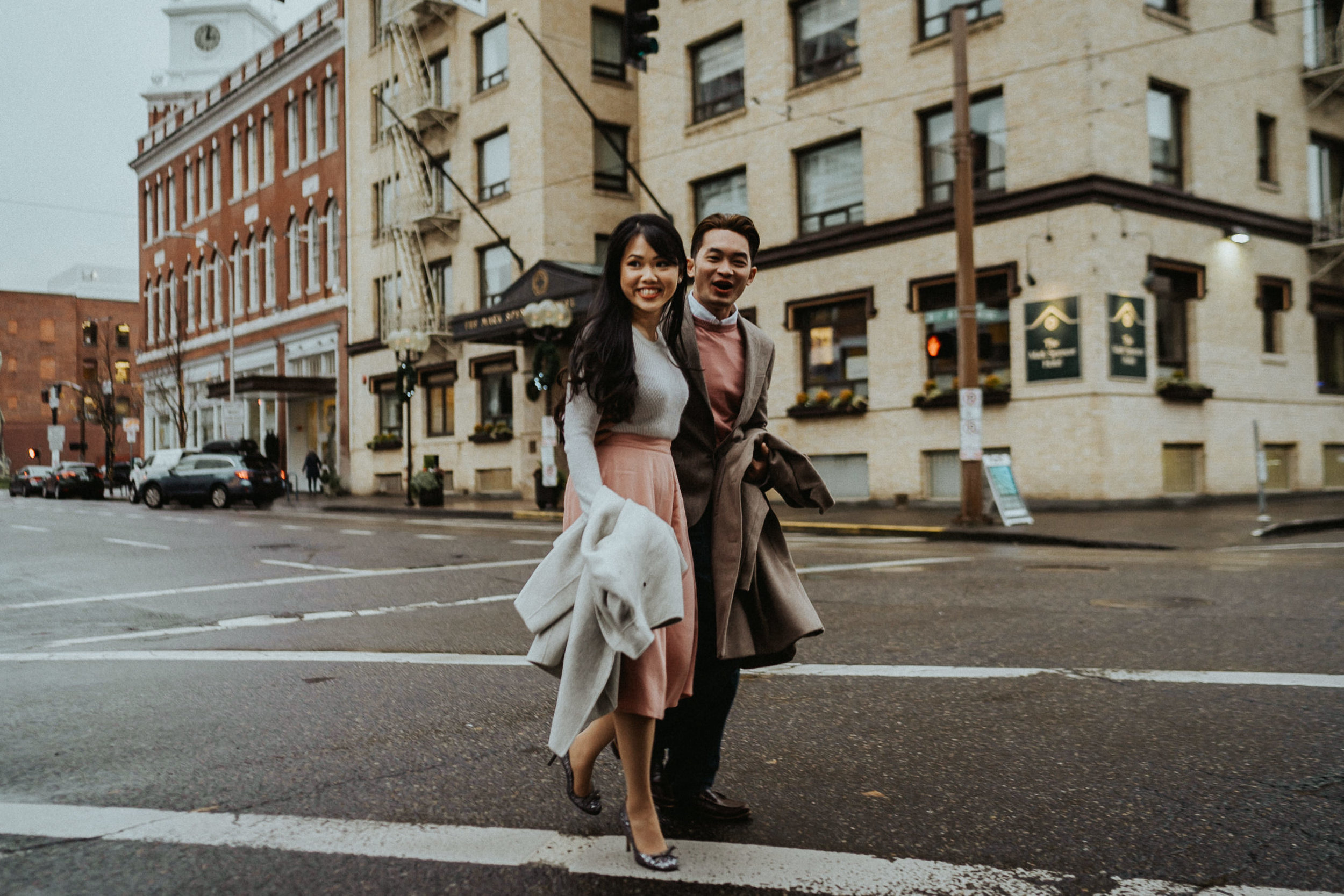 street fashion engagement photography