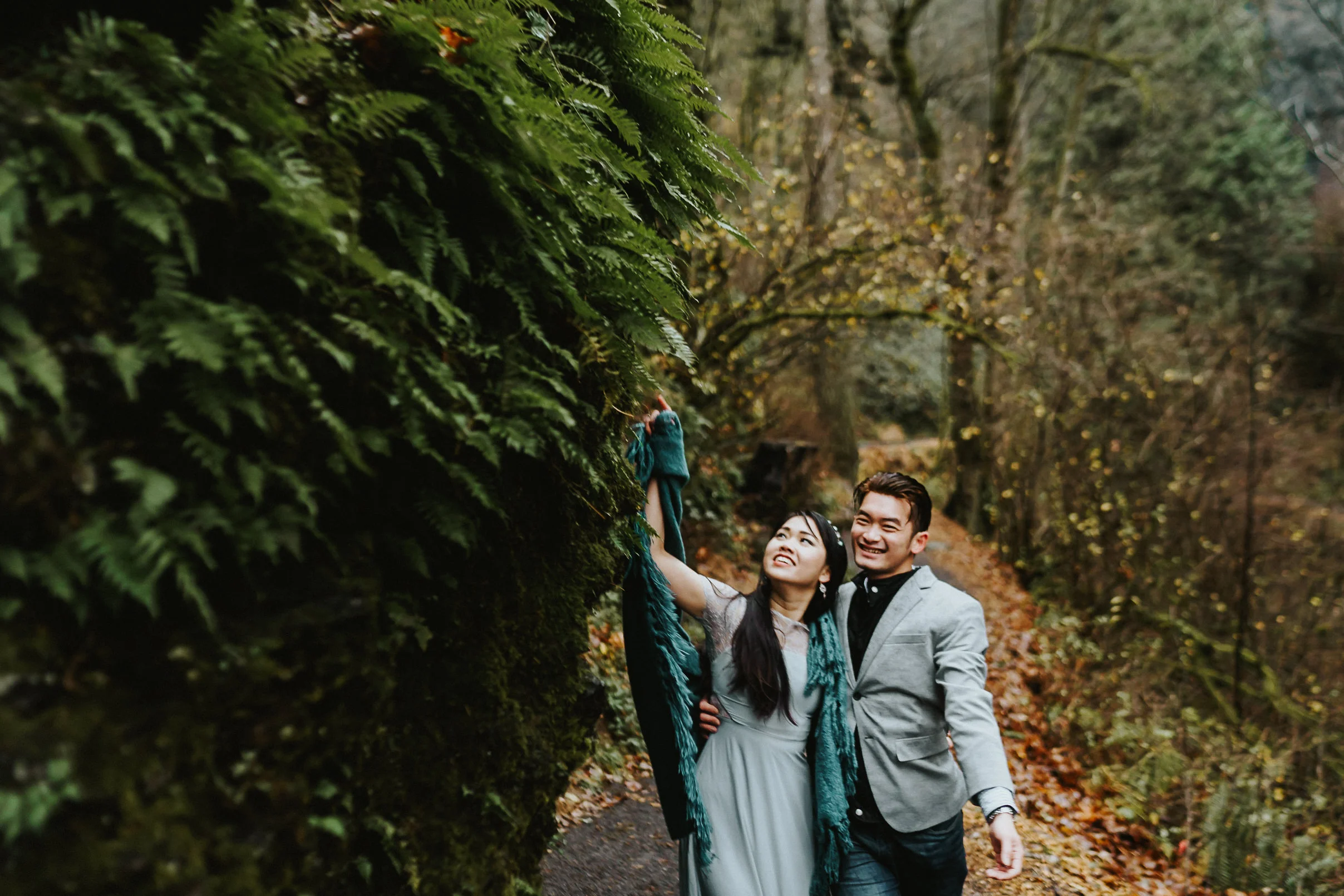 Portland Columbia Gorge Engagement inspiration Alfred Tang