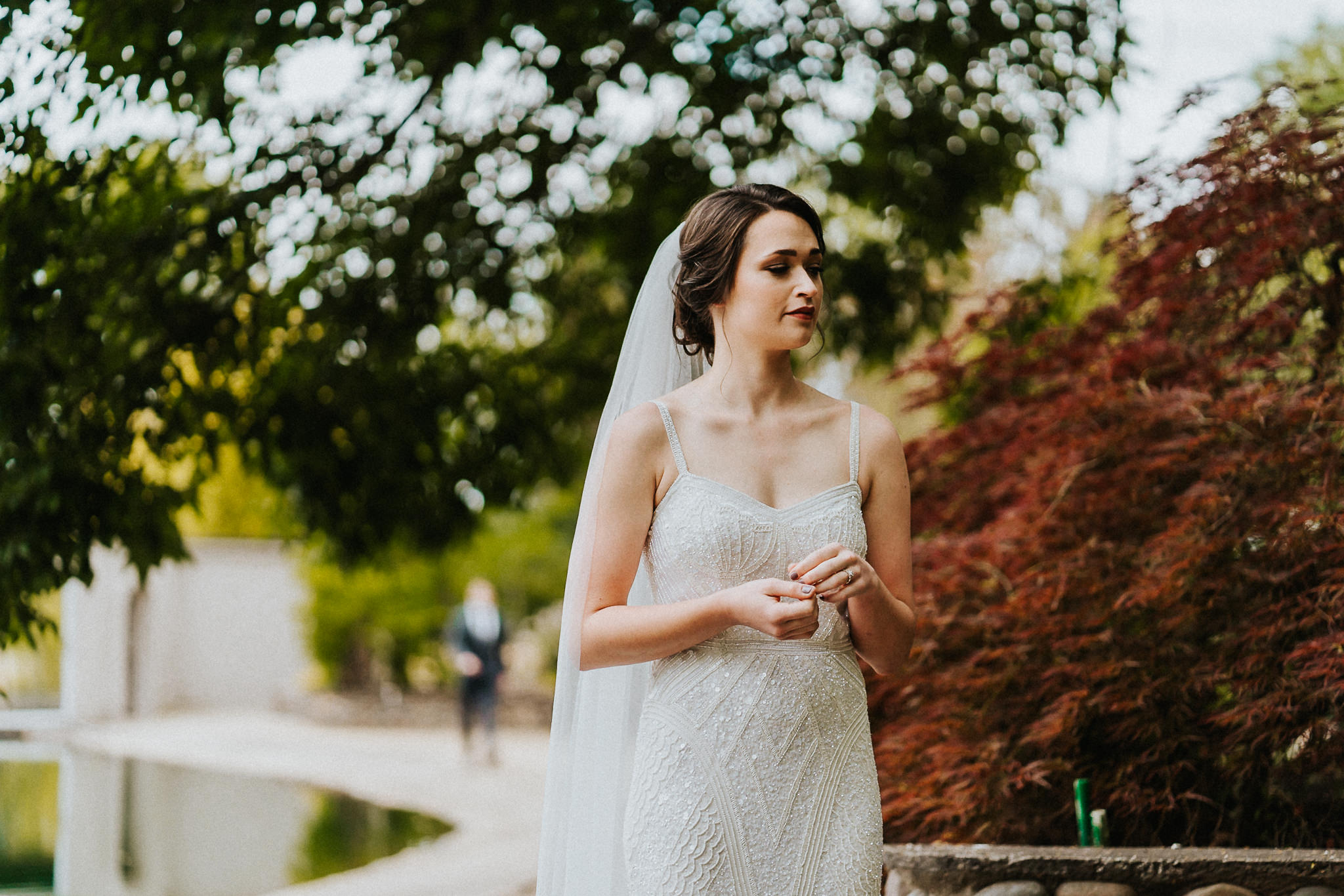Nervous Anxiety First Look Bride Groom Alfred Tang Top