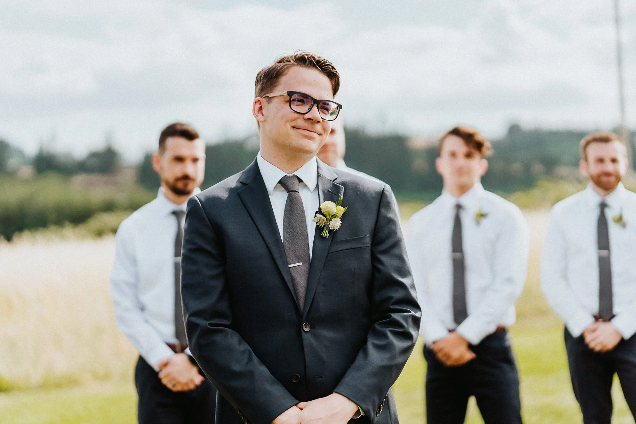 Groom waiting bride emotional alter Wedding Photography Alfred Tang