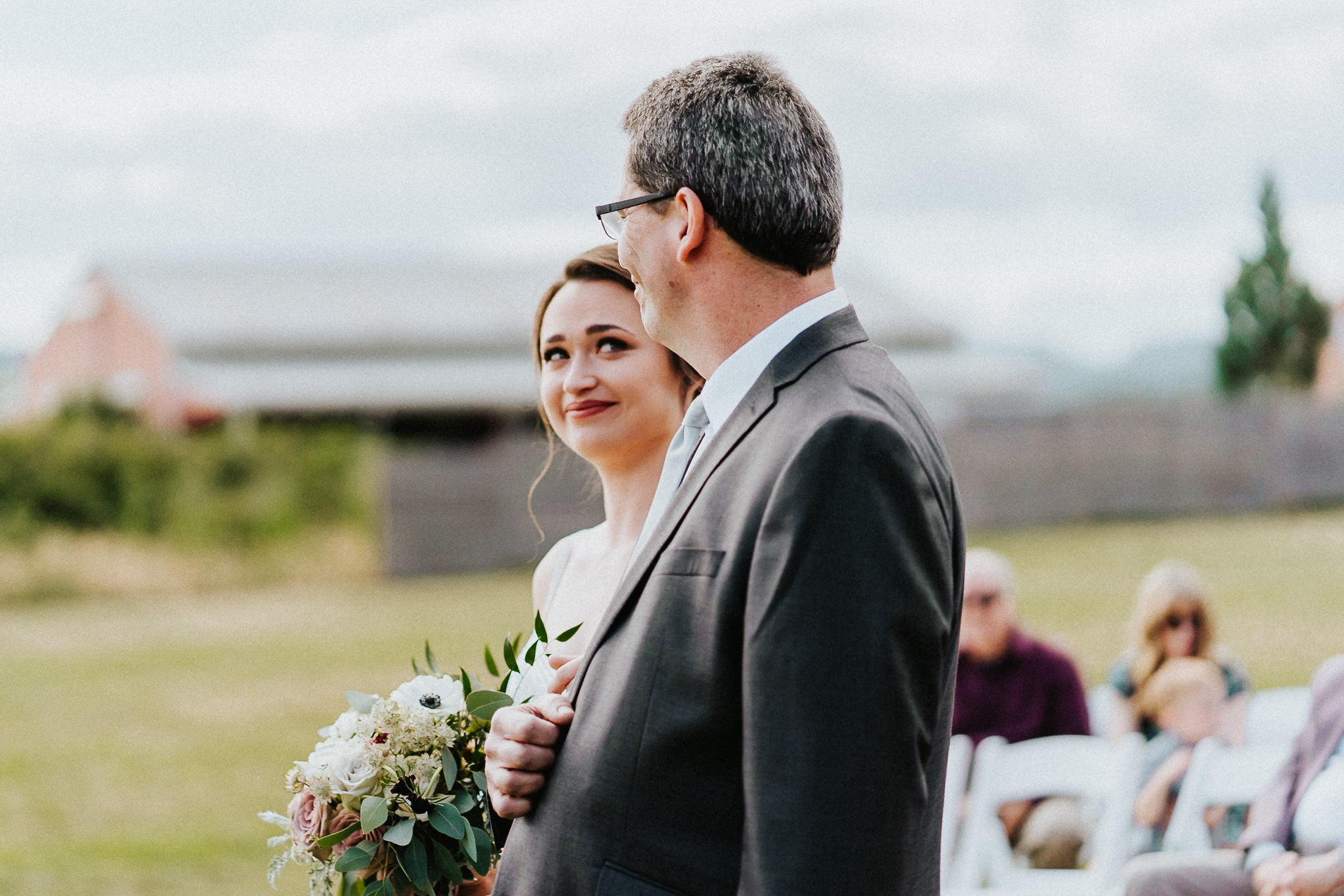 Bride father blessing alter Newberg Oregon Photographer Alfred Tang