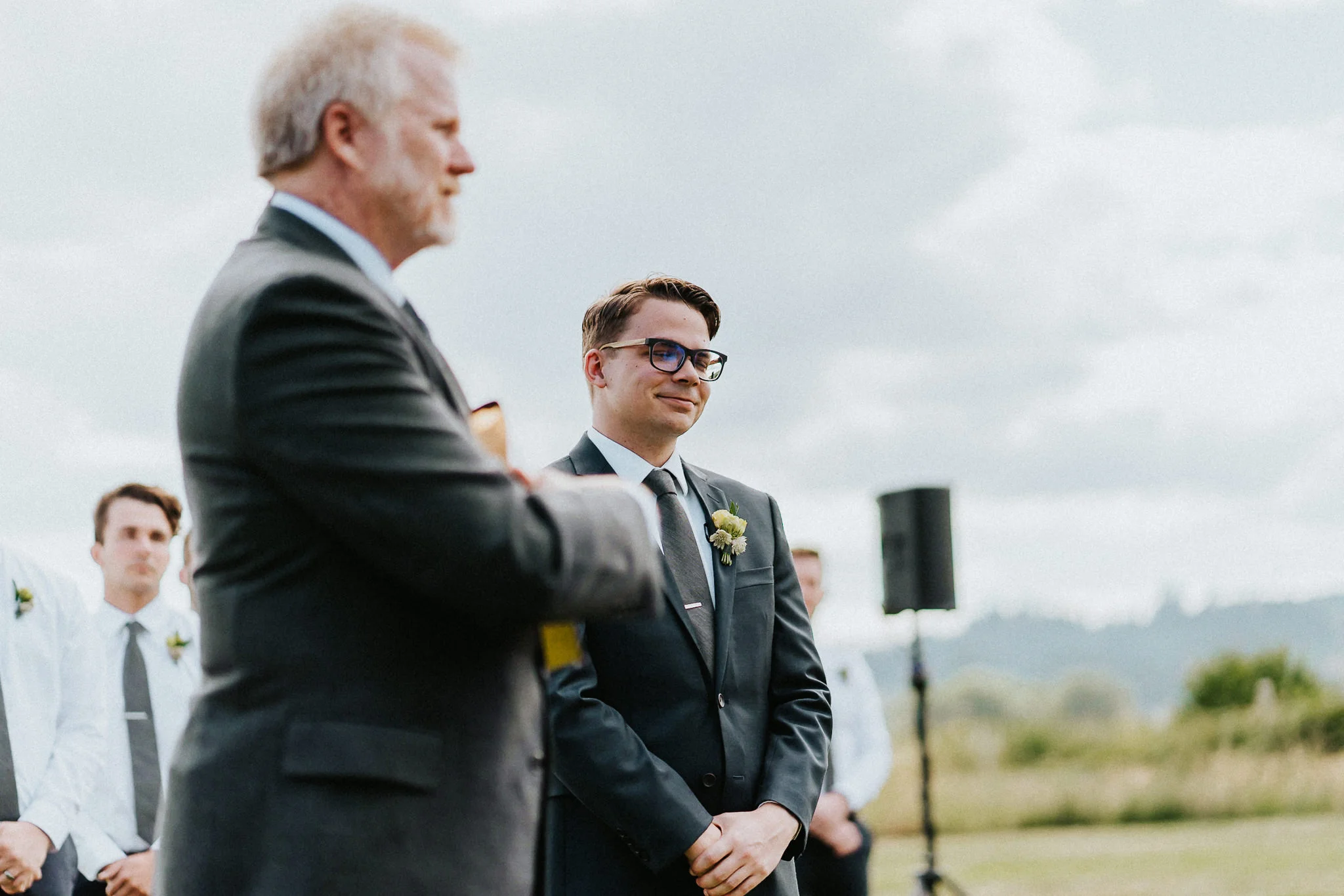 Groom Smile Alter Hand bride Alfred Tang Wedding Photography