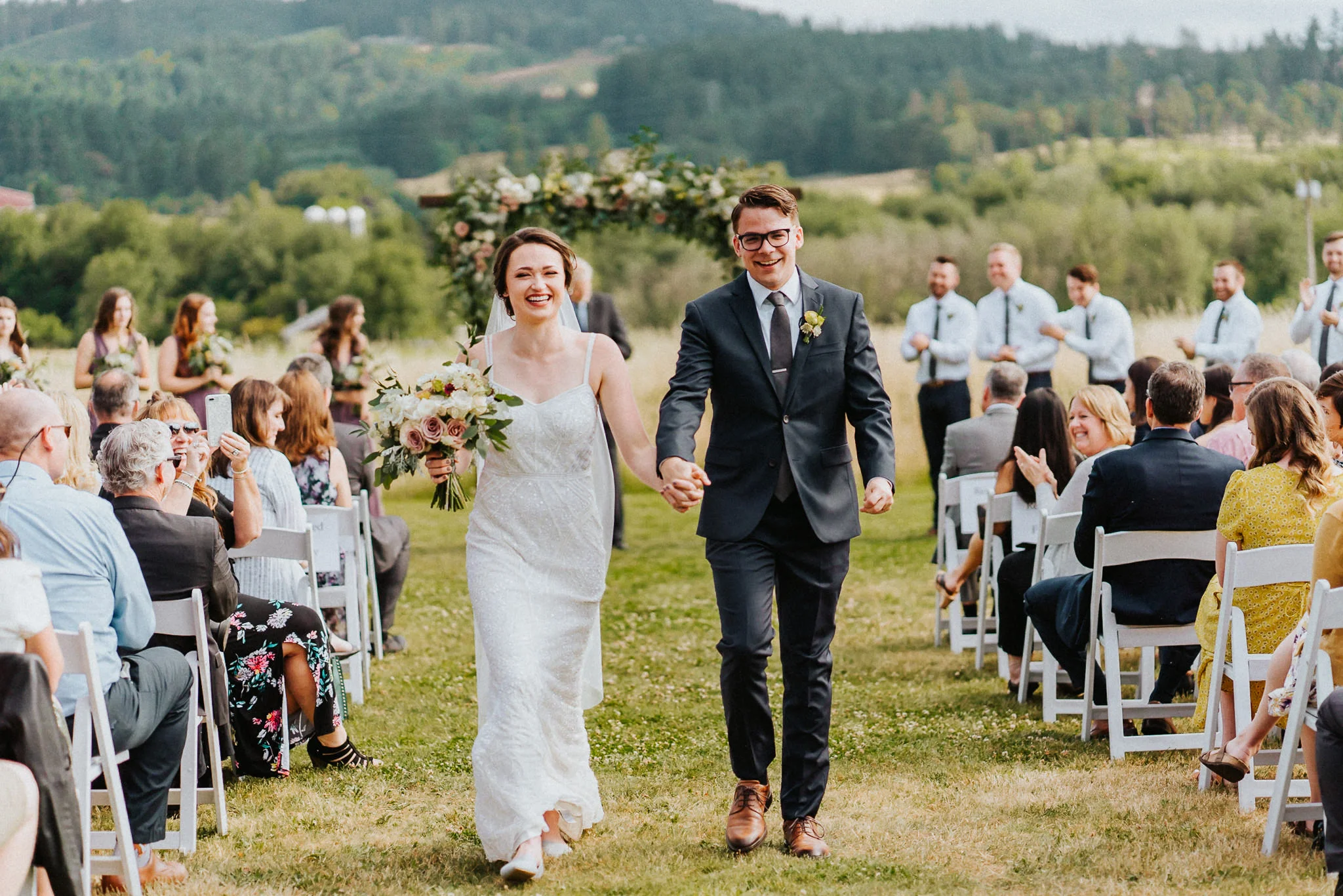recessional wedding Water Oasis Alfred Tang Portland Photographer