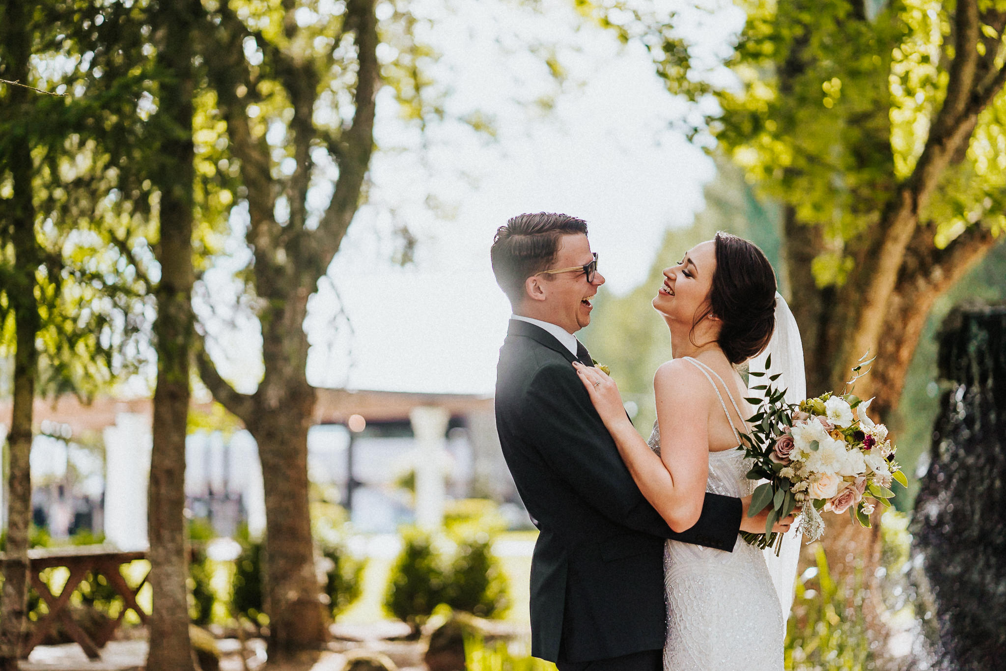 Water Oasis Wedding Portrait Best Oregon Photographer