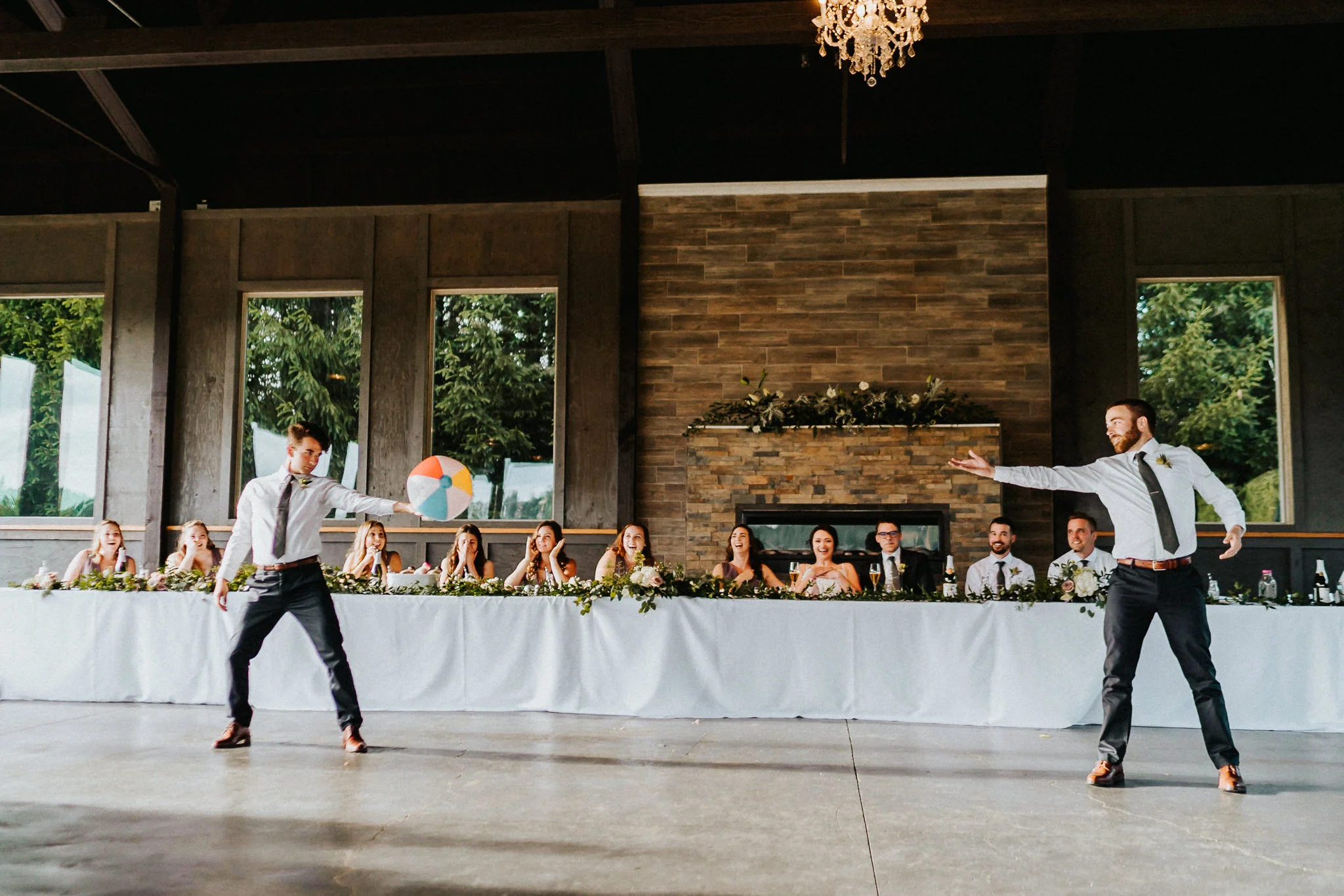 Silly Family wedding dance Water Oasis Wedding Reception