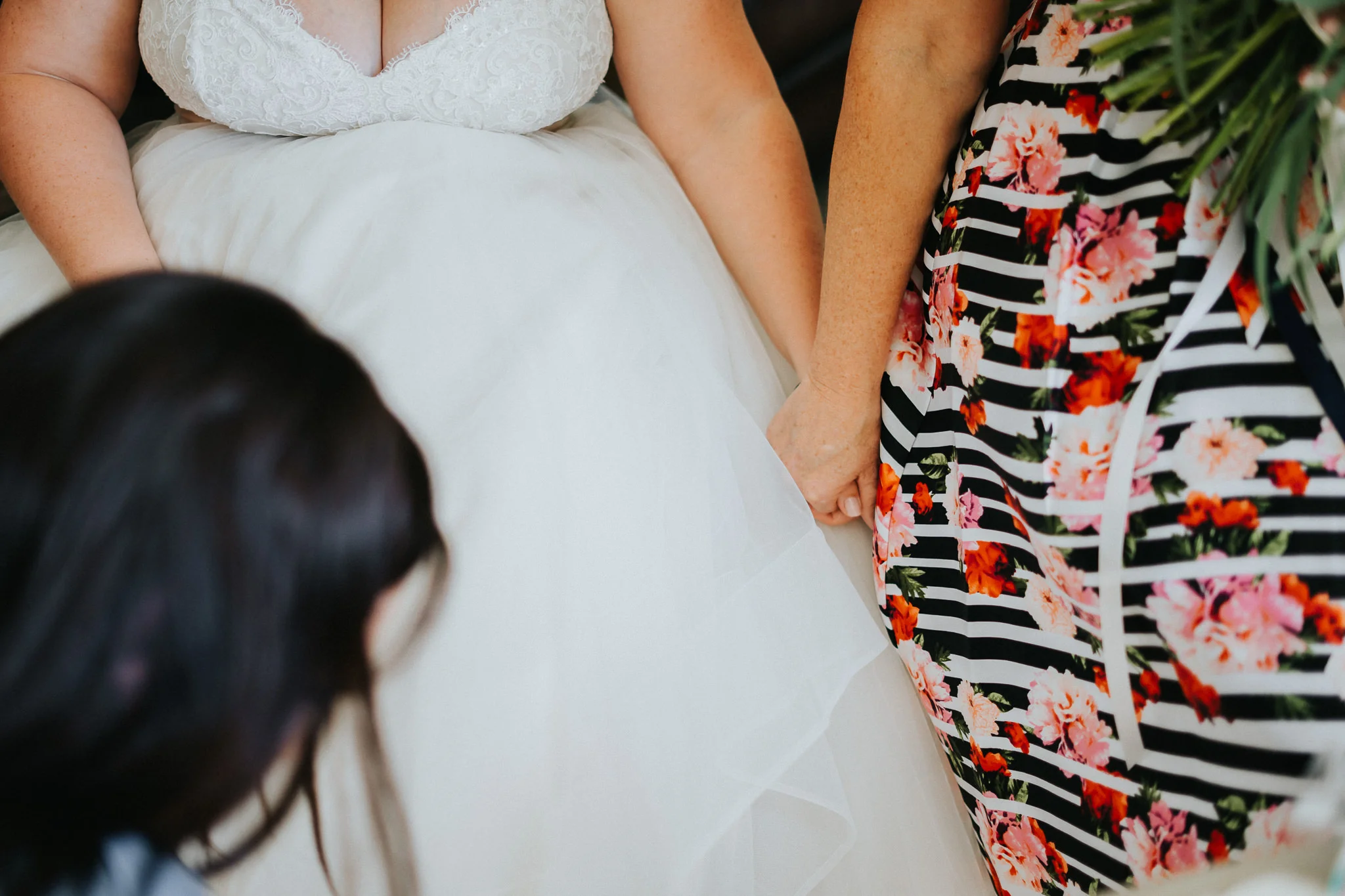 Bride Mother Hold Hands getting ready photographer Alfred Tang Best Portland