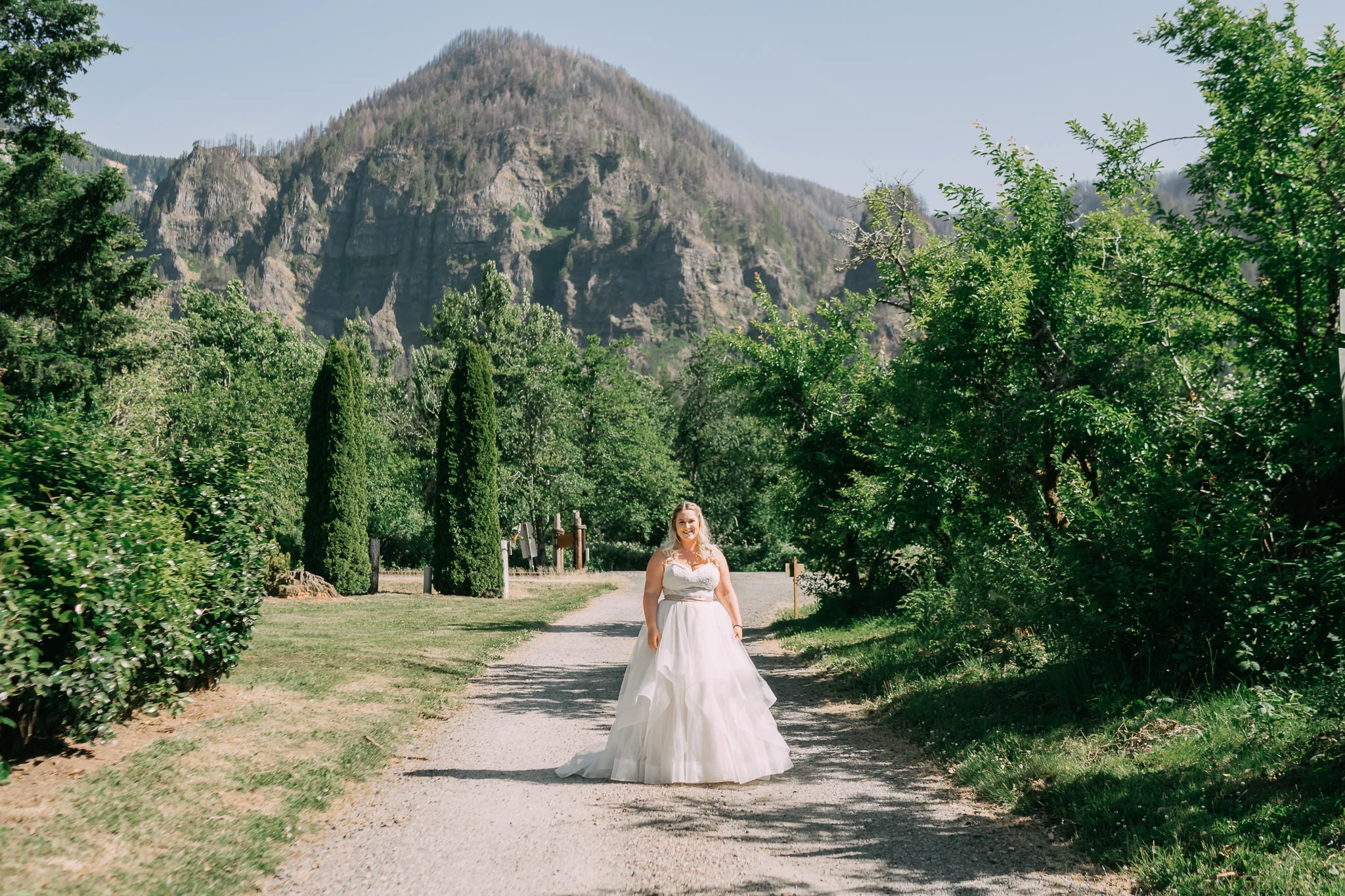 Portland Oregon Columbia River Gorge Cascade Locks First Look Wedding Photographer