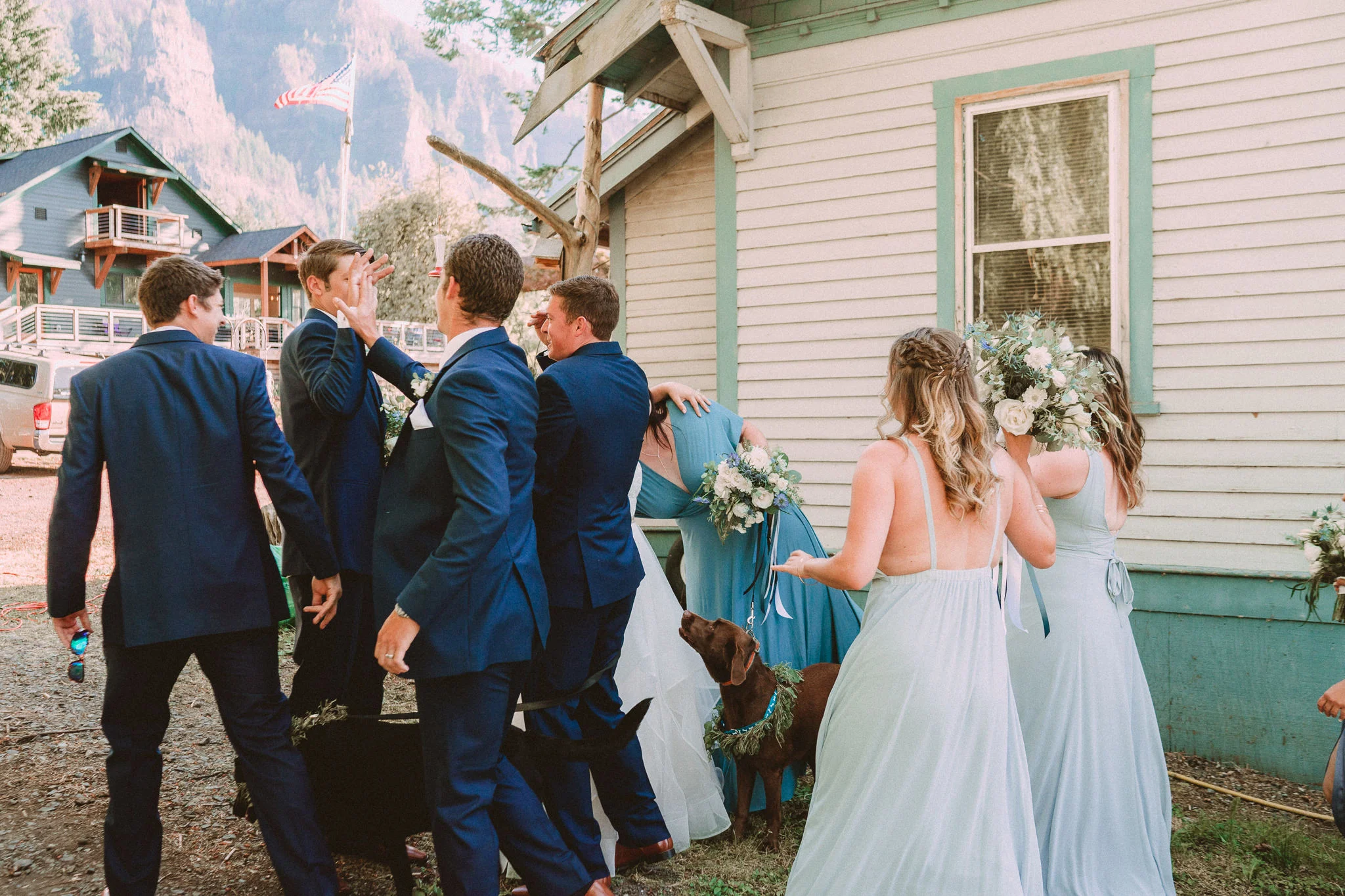celebrate post ceremony wedding party candid documentary wedding