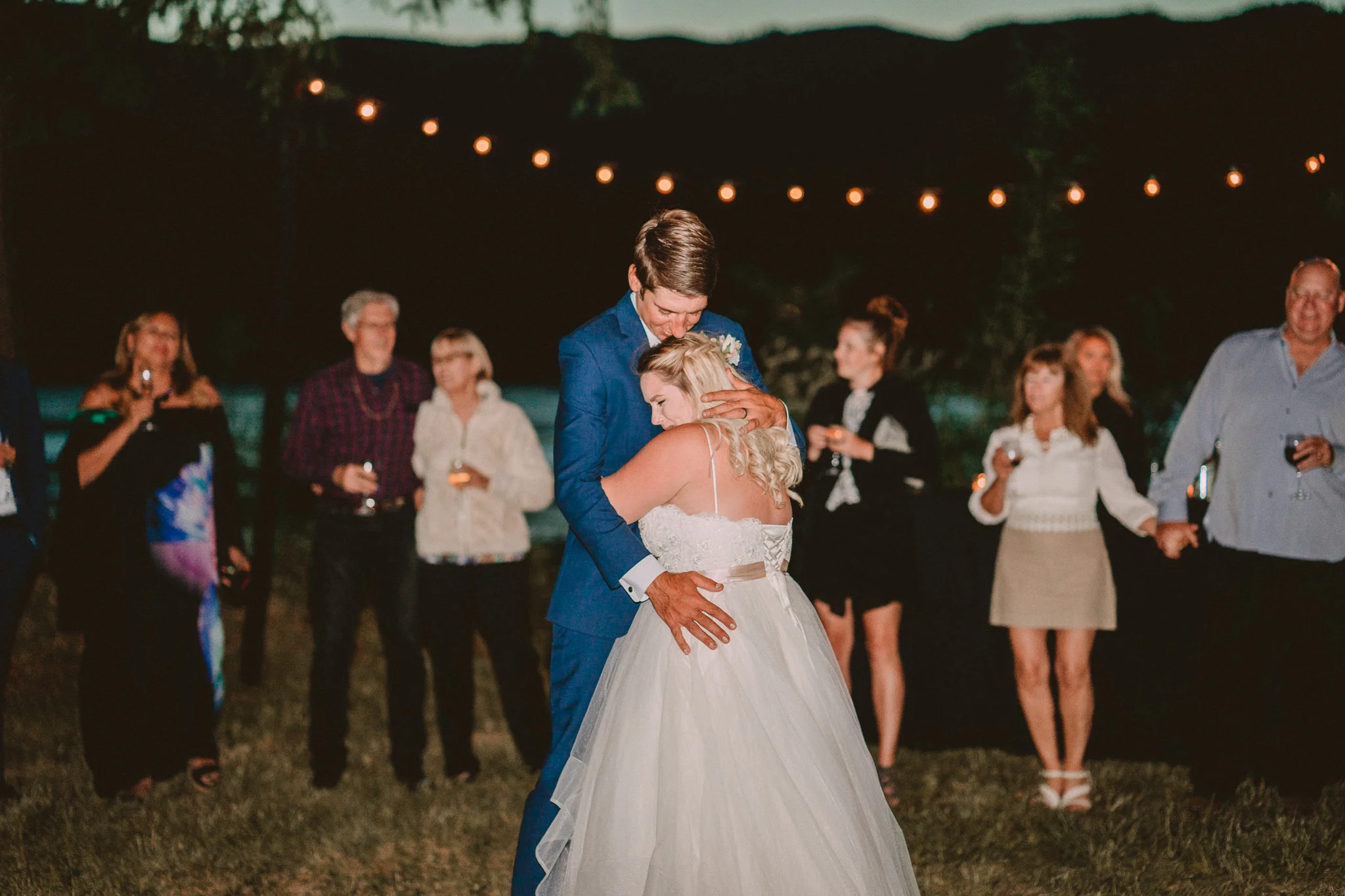 Bride Groom First Dance Navy suit Alfred Tang Weddings Photography Best Cascade Locks