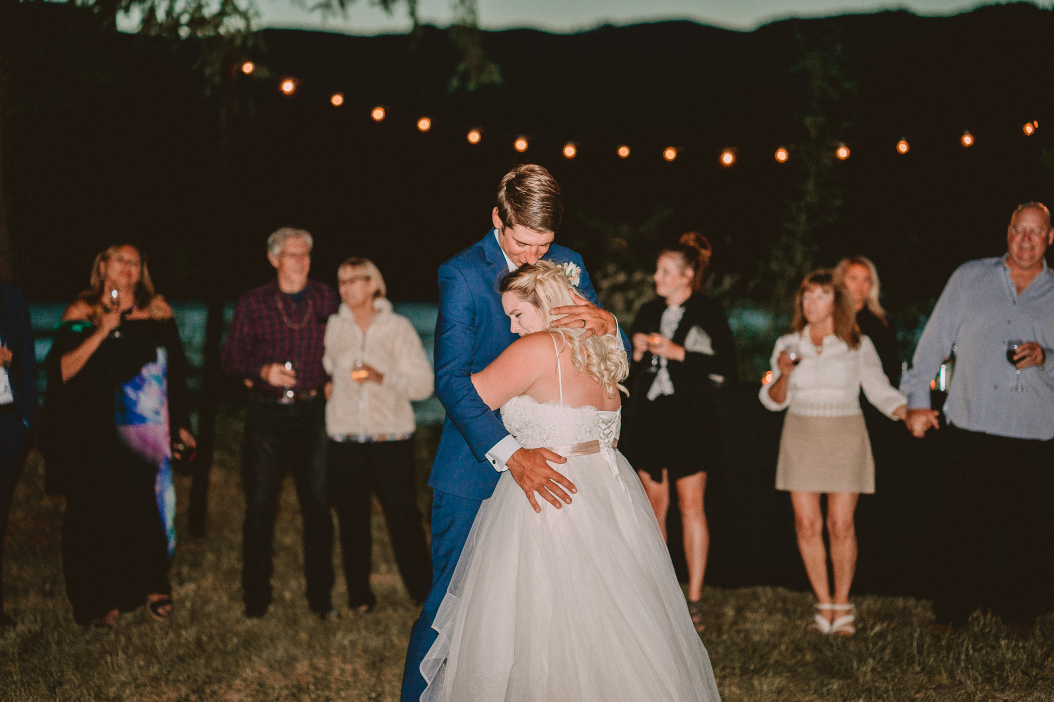 Bride Groom First Dance Navy suit Alfred Tang Weddings Photography Best Cascade Locks