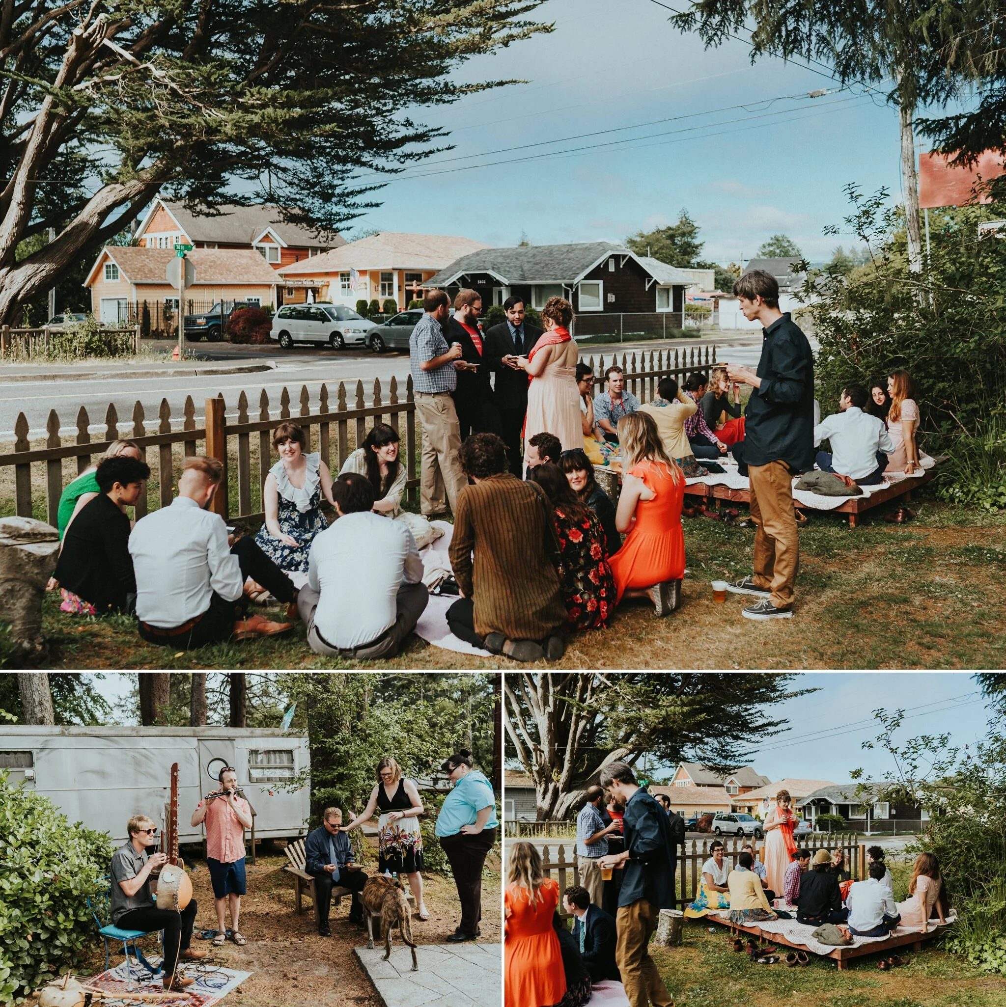 Group setting Sou'Wester Cocktail hour Wedding Photographer Alfred Tang
