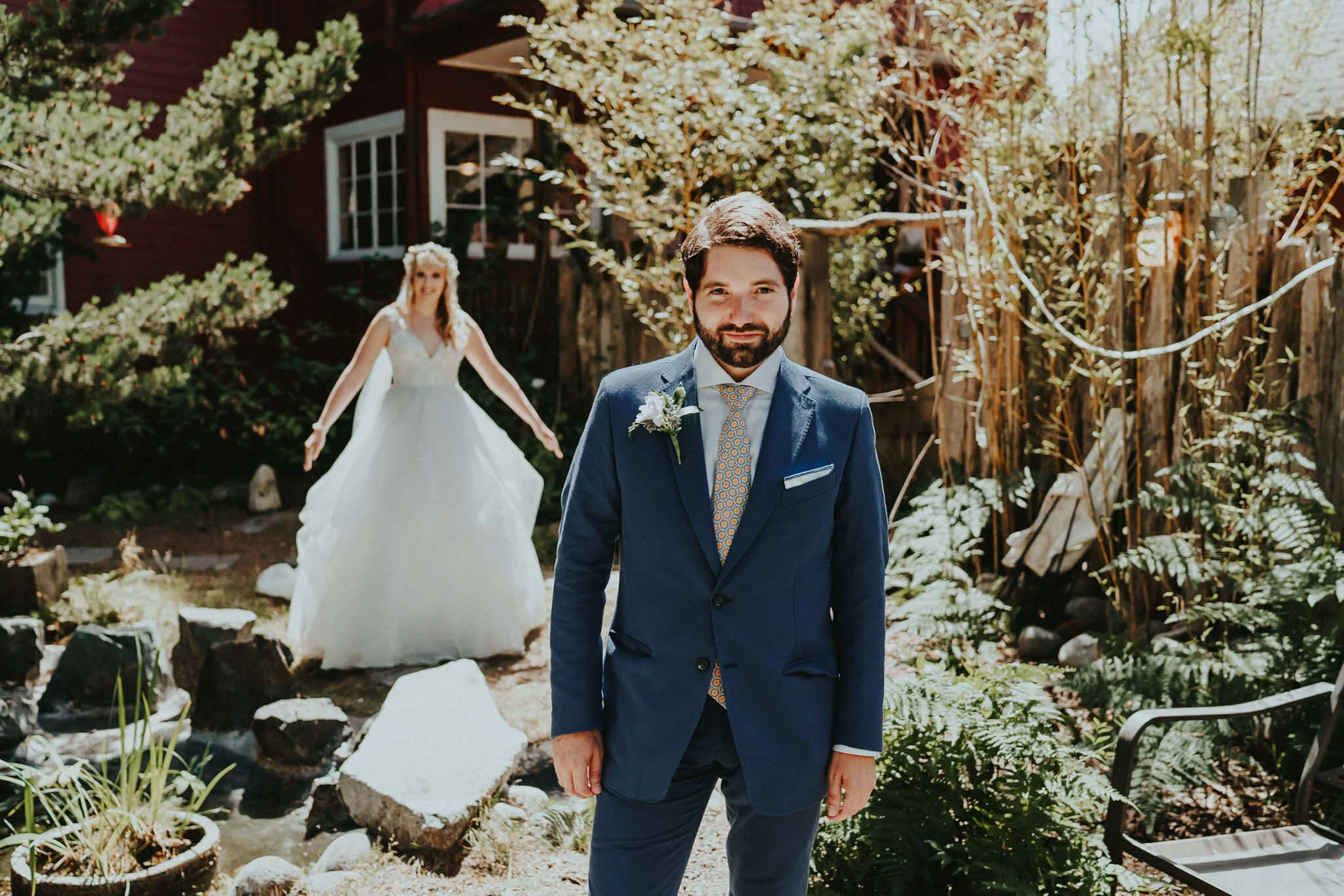 First Look SouWester Wedding Photographer