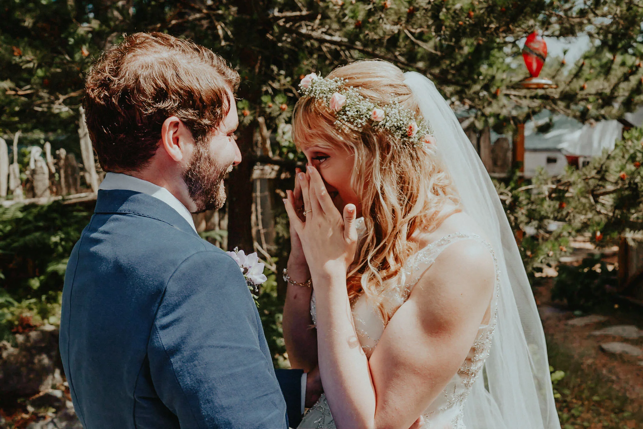 Bride cry First Look Photographer Alfred Tang