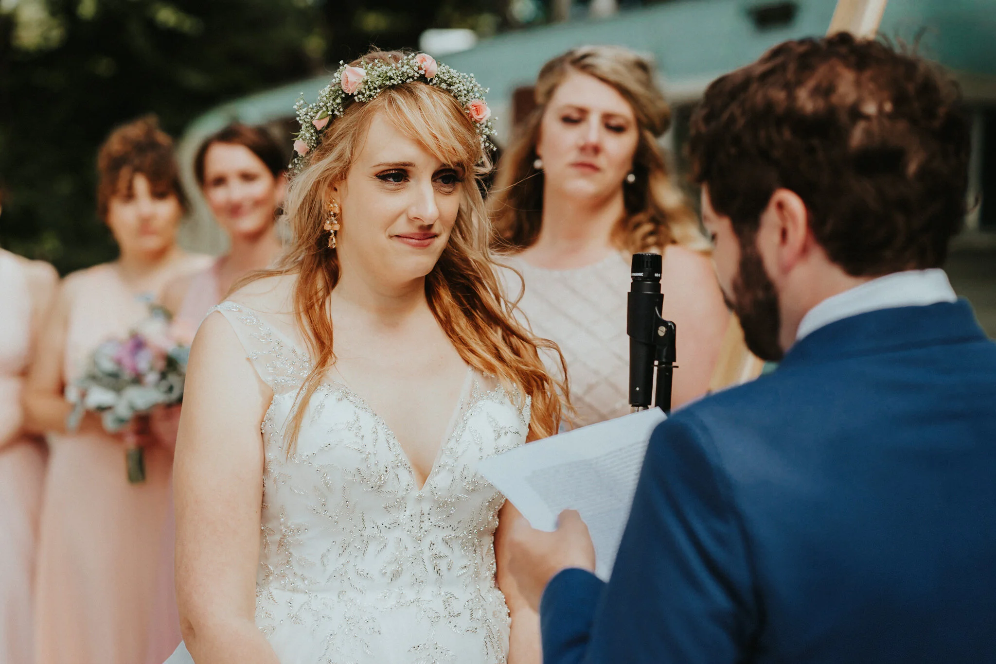Bridesmaids coral color dress shade Seaview Wedding Photographer Alfred Tang