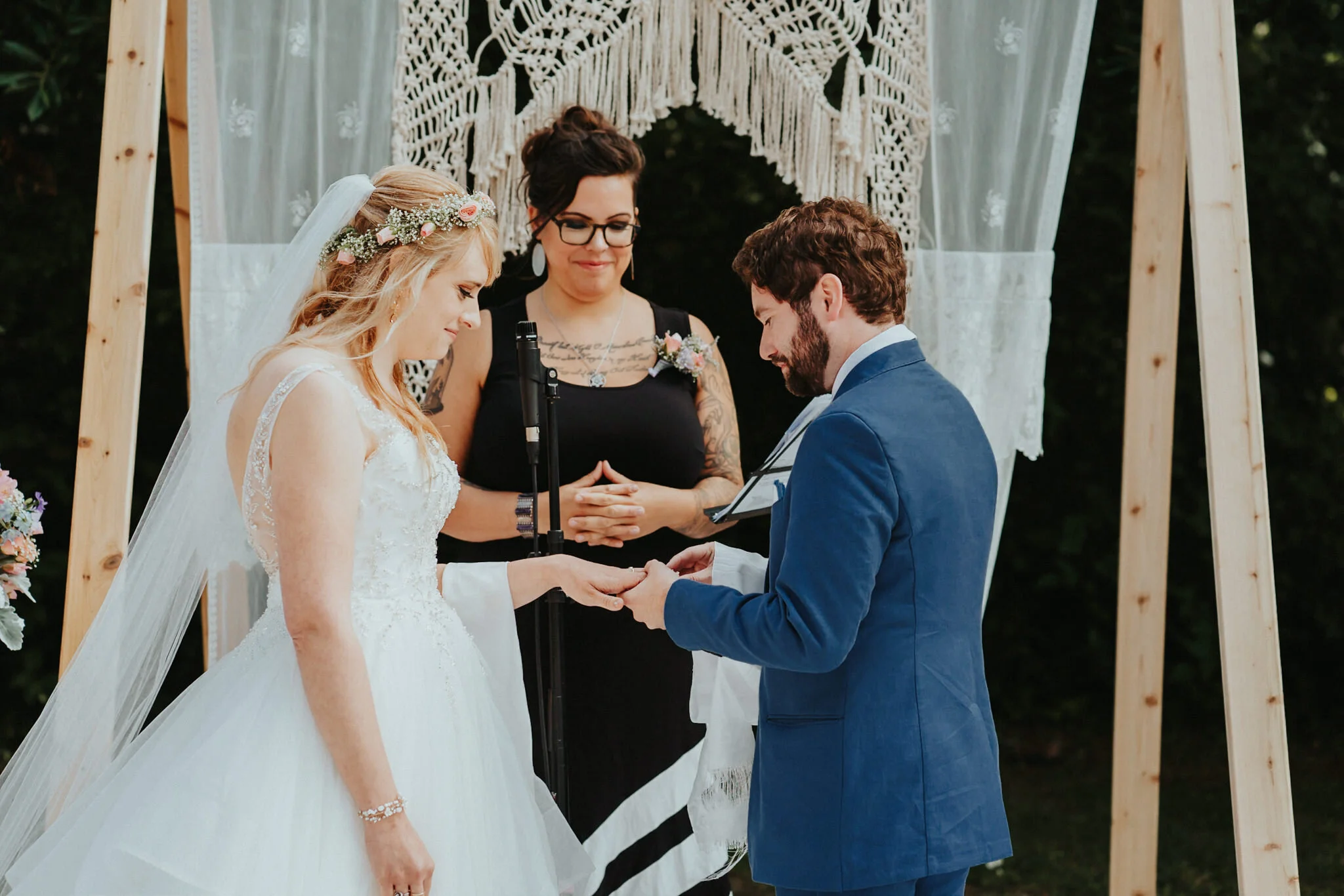Groom ring bride Wedding Portland photographer Alfred Tang
