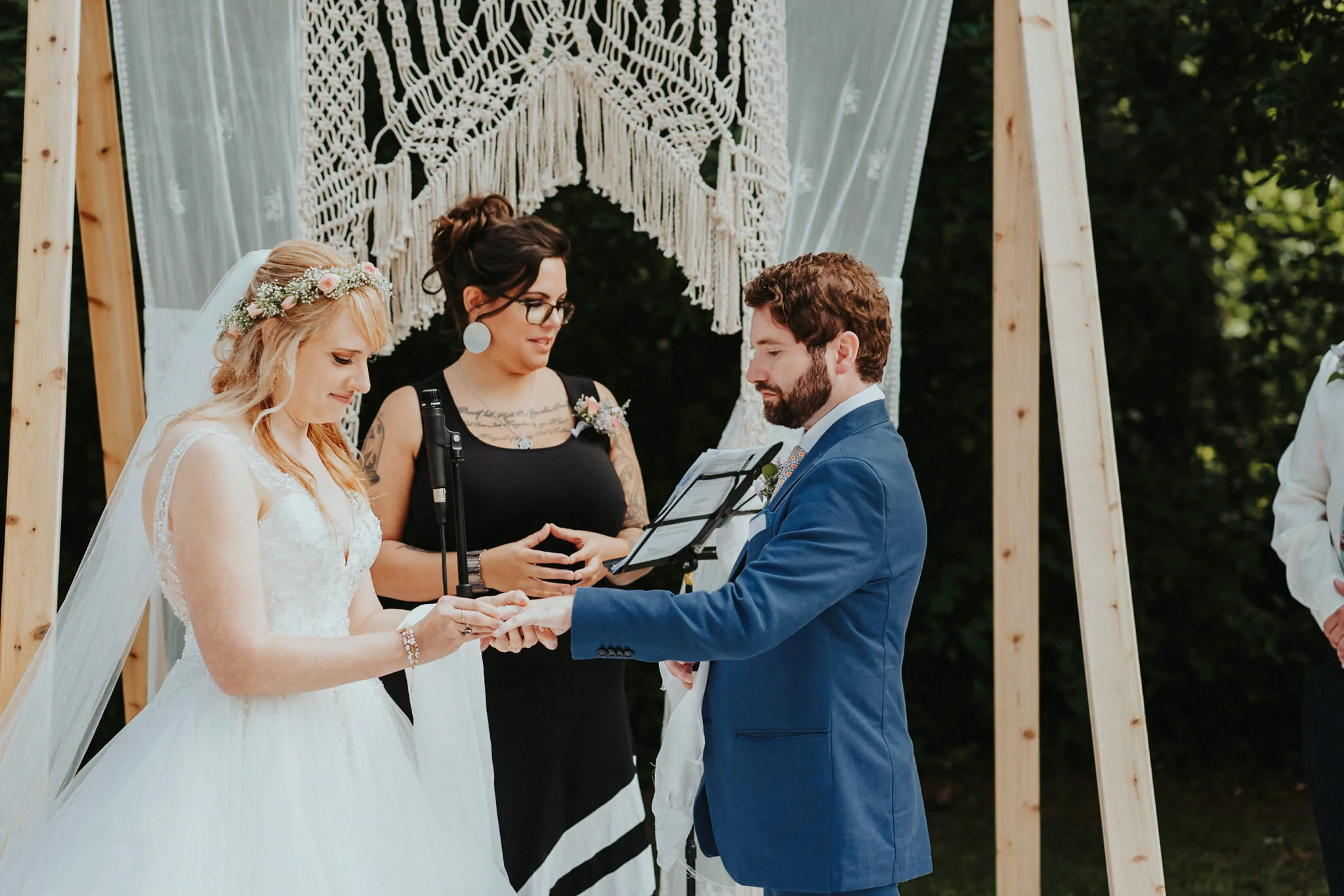 Bride place ring groom Sou'wester Wedding Photographer Alfred Tang