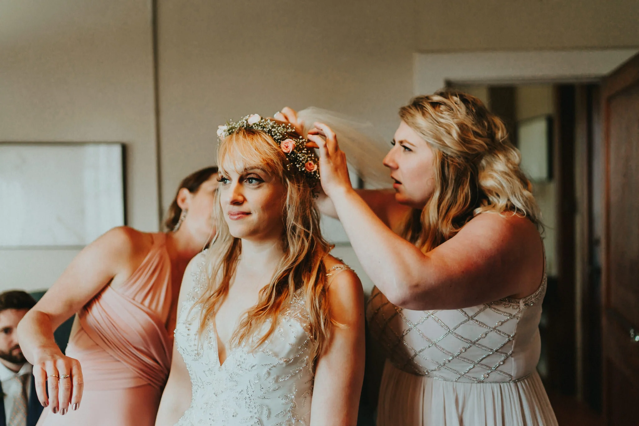 Getting ready bride Sou'Wester Room Wedding natural light photographer Alfred Tang