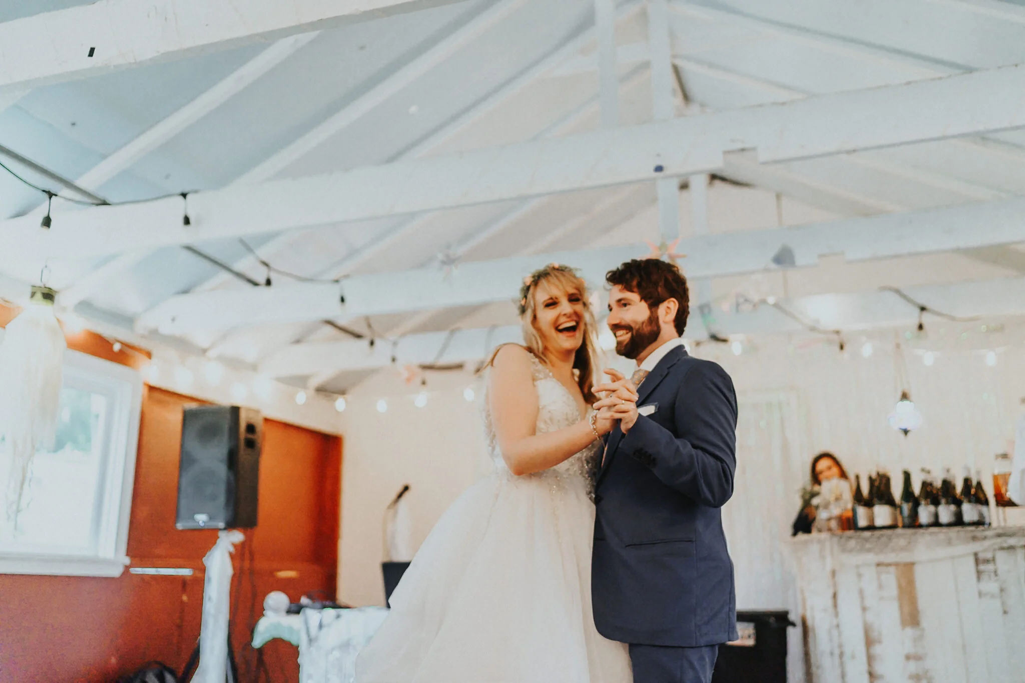 First Dance Sou'Wester bride groom portland Wedding Photographer