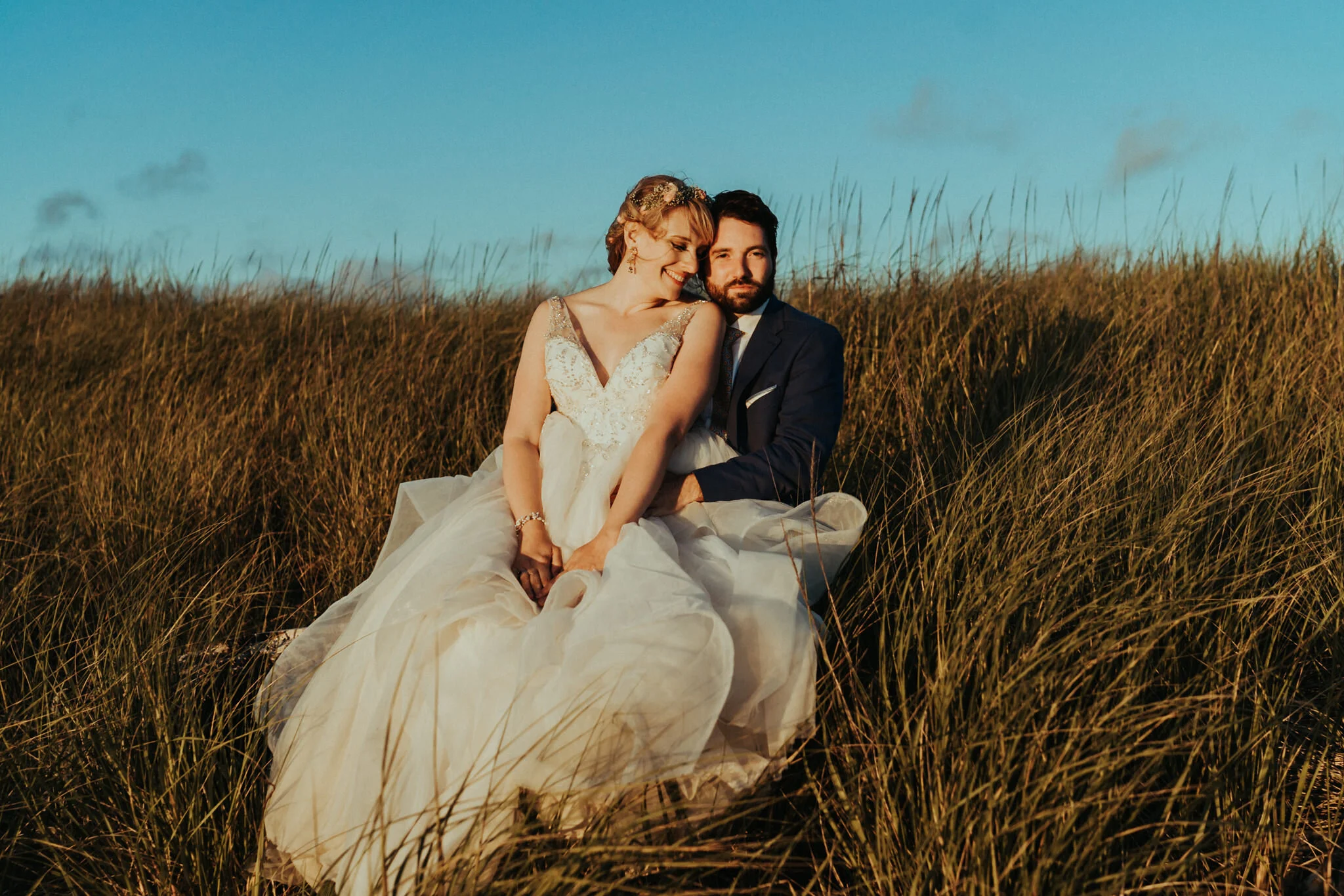 bride groom candid portrait Seaview Wedding Photographer