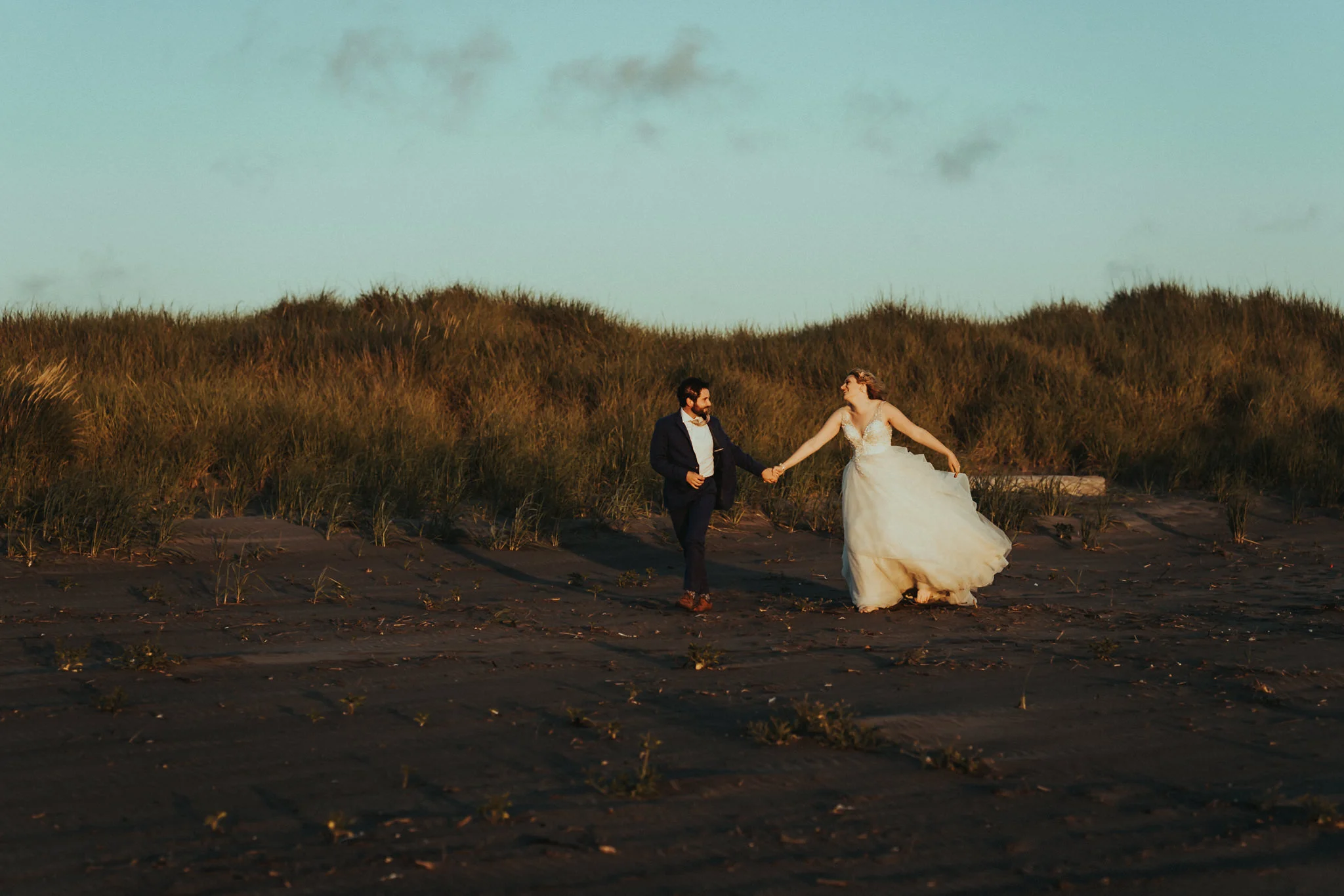 Groom lead bride wedding portrait Portland photographer Alfred Tang