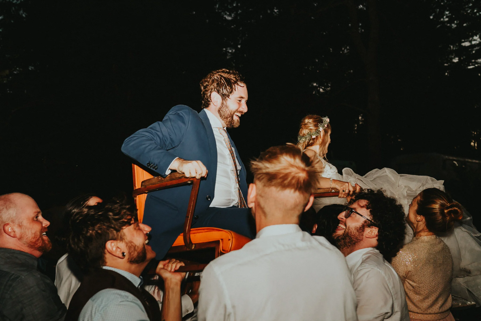 bride groom jewish tradition chair lift wedding Photographer Portland Alfred Tang
