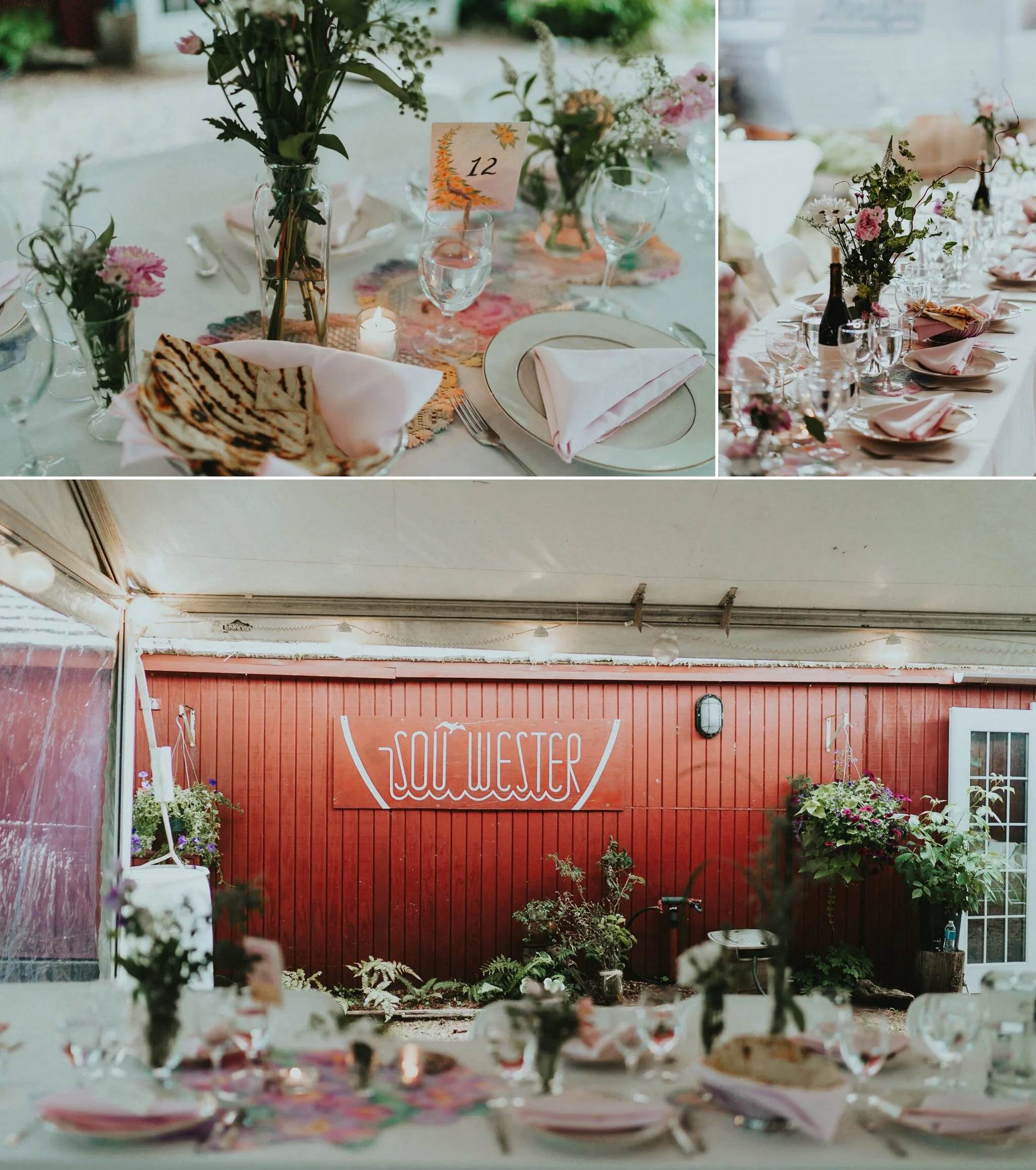 Wedding Reception Details table setting Sou'Wester Wedding Photographer Alfred Tang