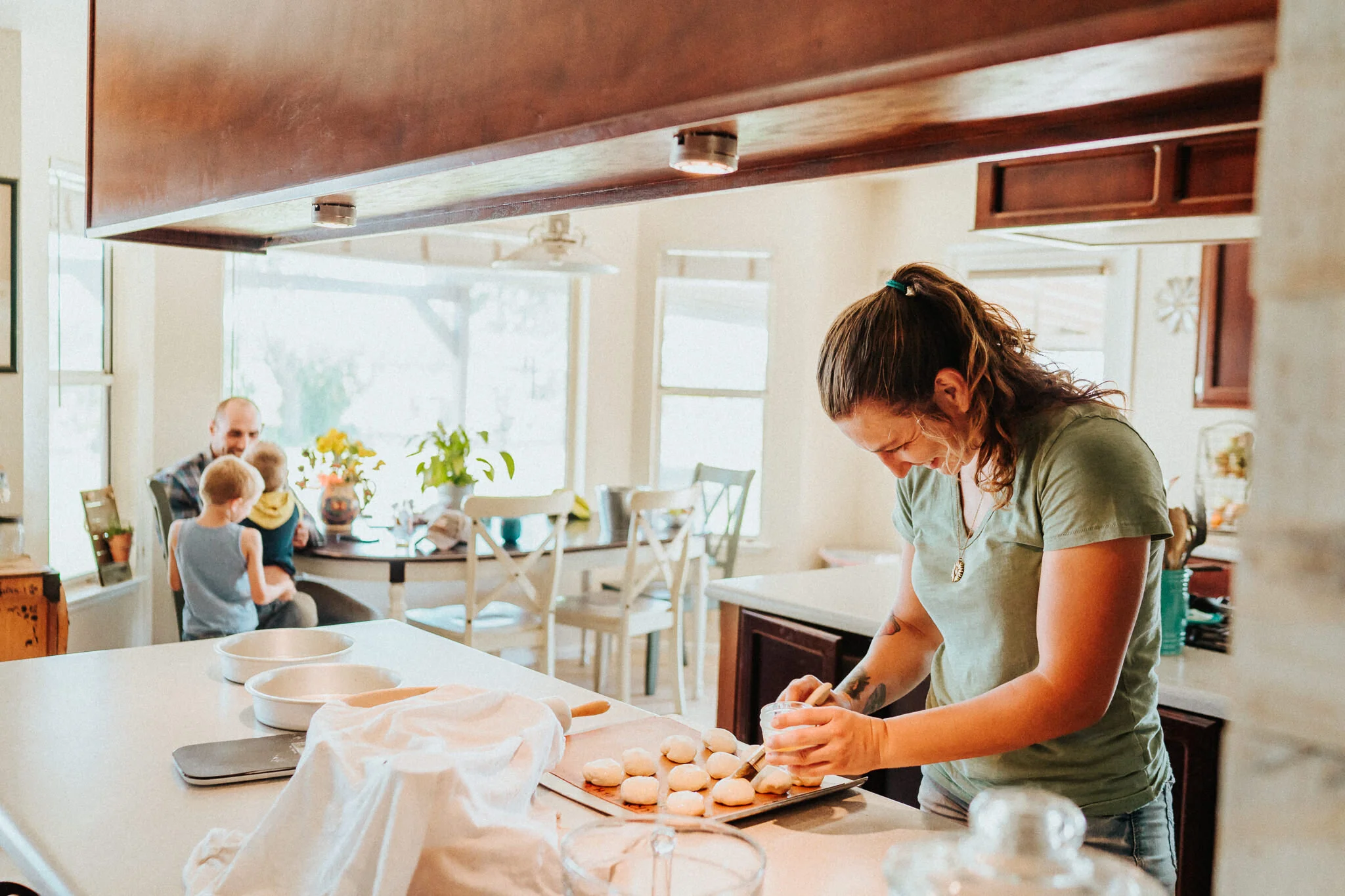 Homestead baking moment by Lodi photographer, Alfred Tang