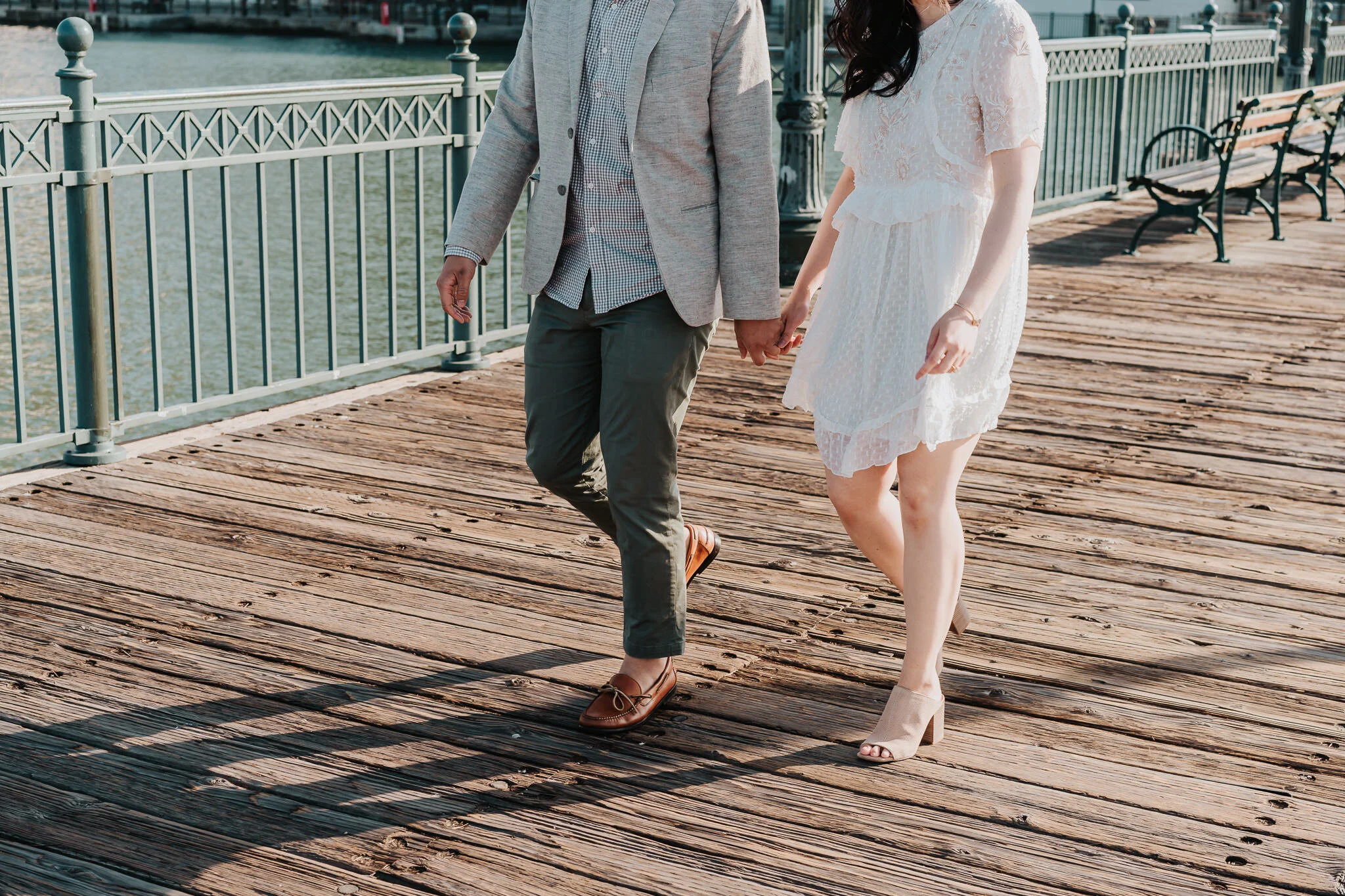 Walk on San Francisco Pier Engagement Photo