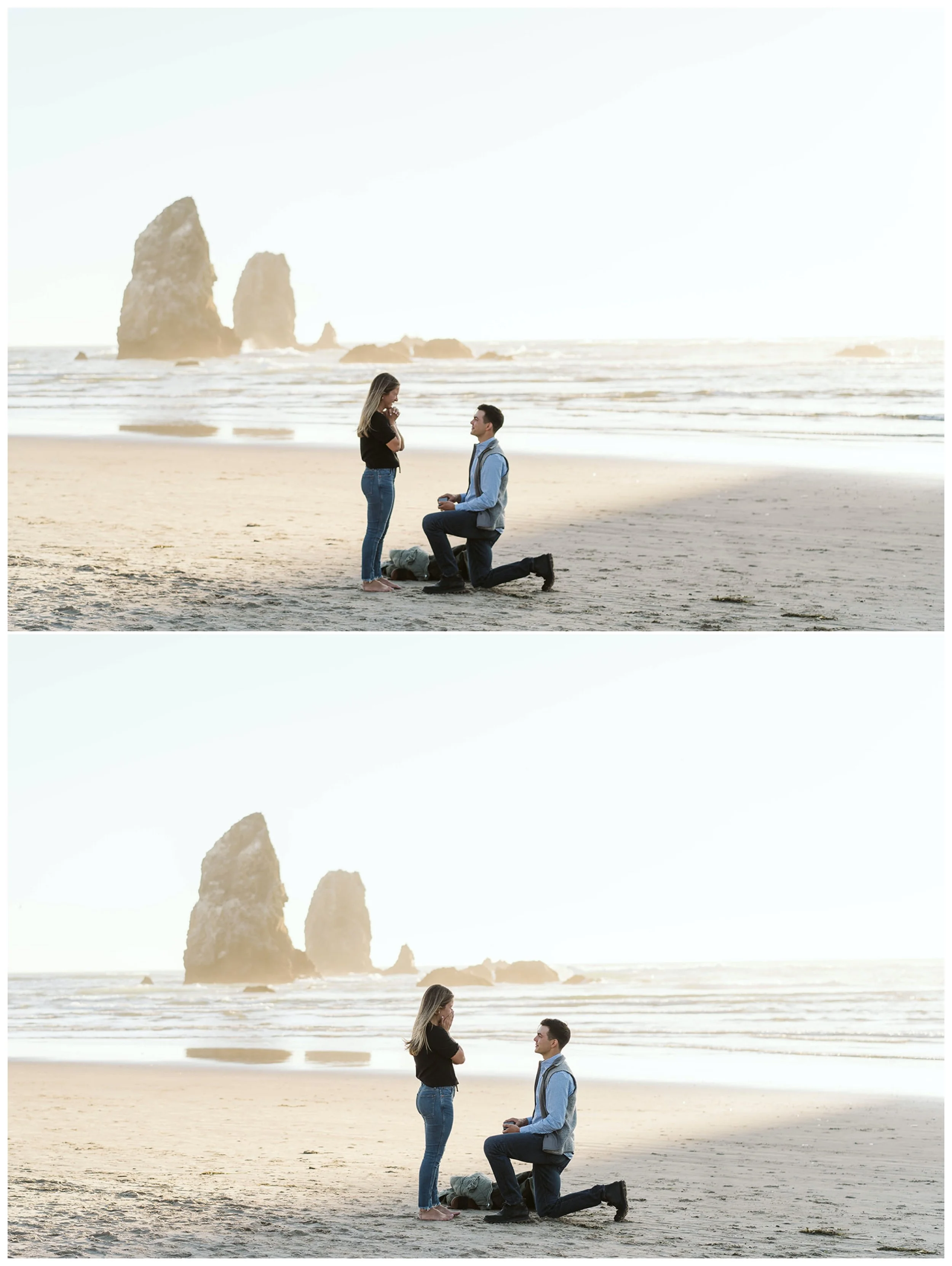 Haystack Rock Engagement Proposal