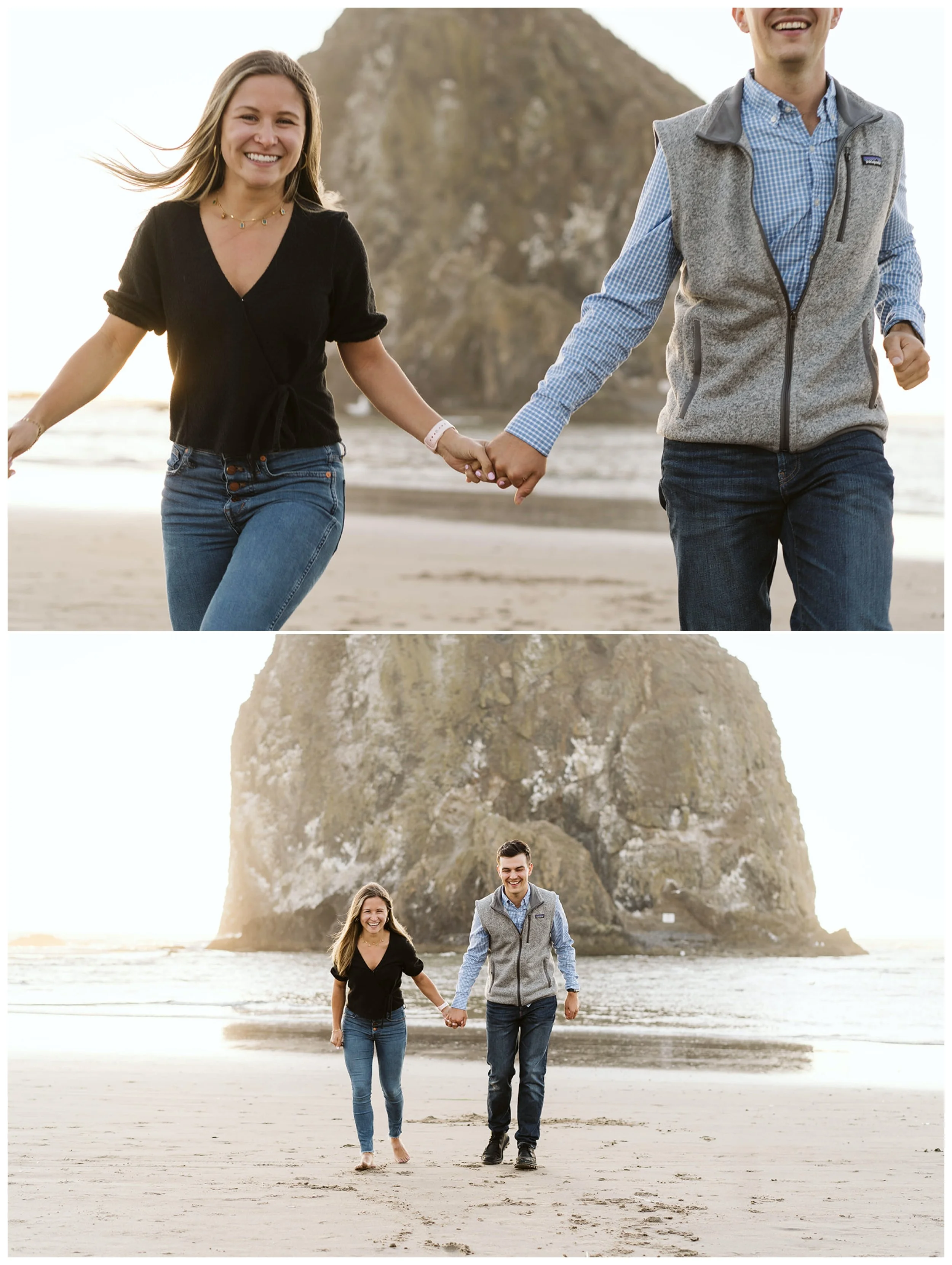Engagement Proposal session at Cannon Beach.