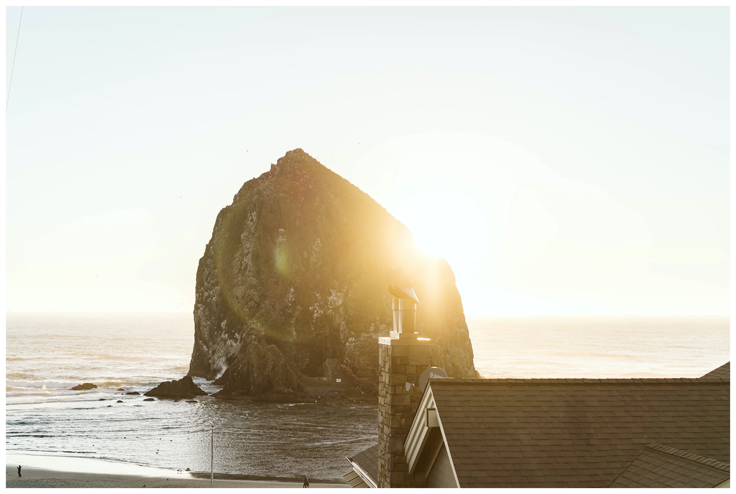 Landscape photo of Haystack Rock, Cannon Beach.