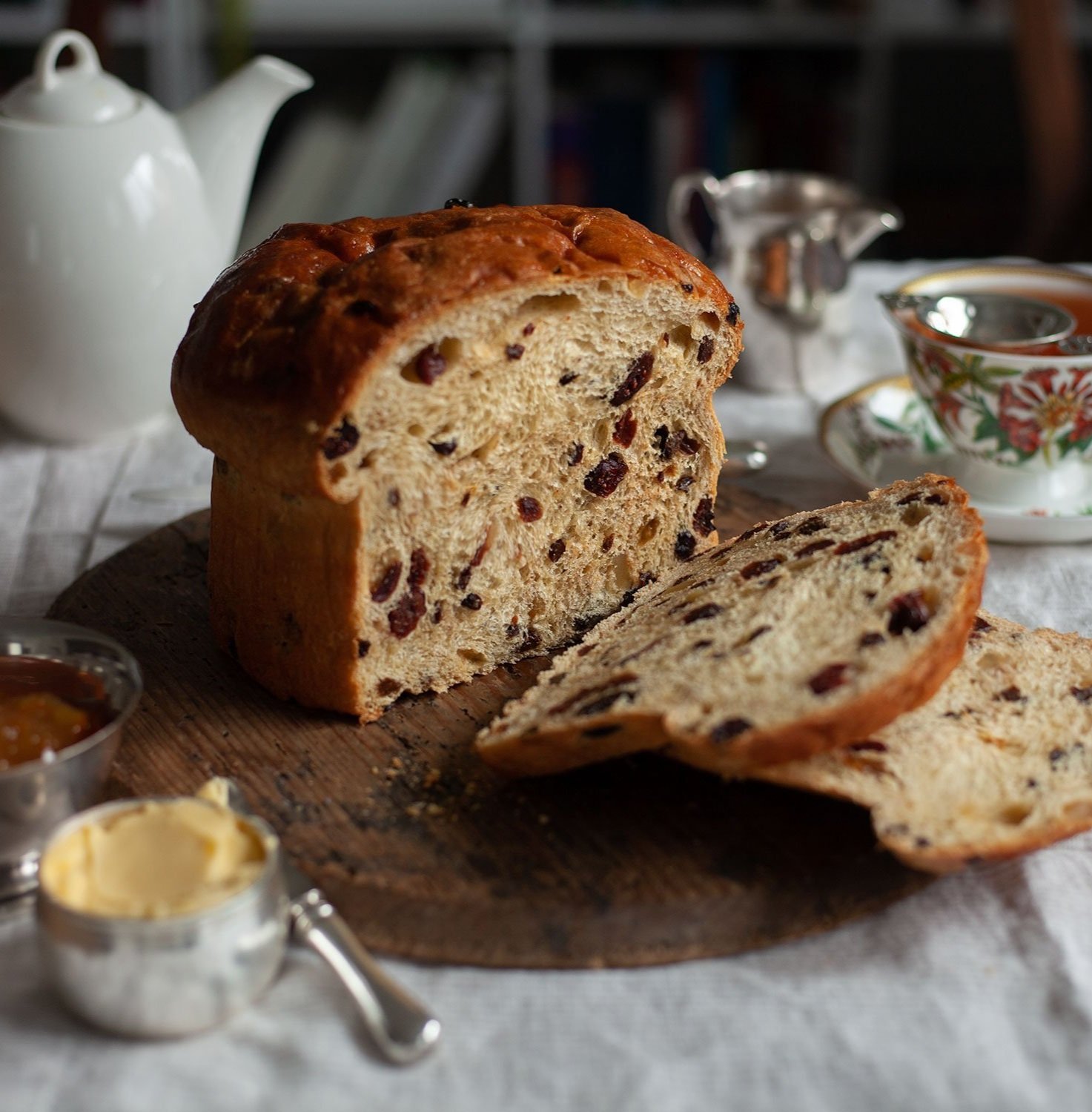 Irish Barmbrack with Orange Scented Apricot Butter