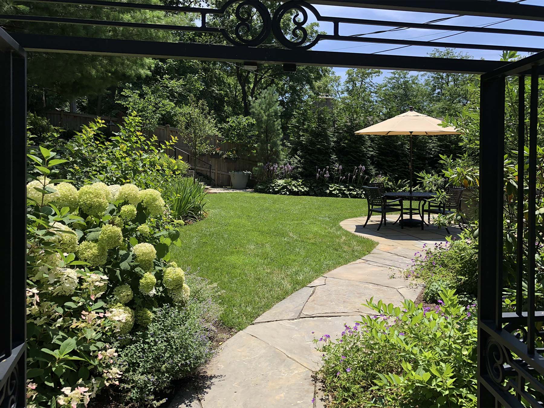 private garden design landscape architecture Columbus Ohio