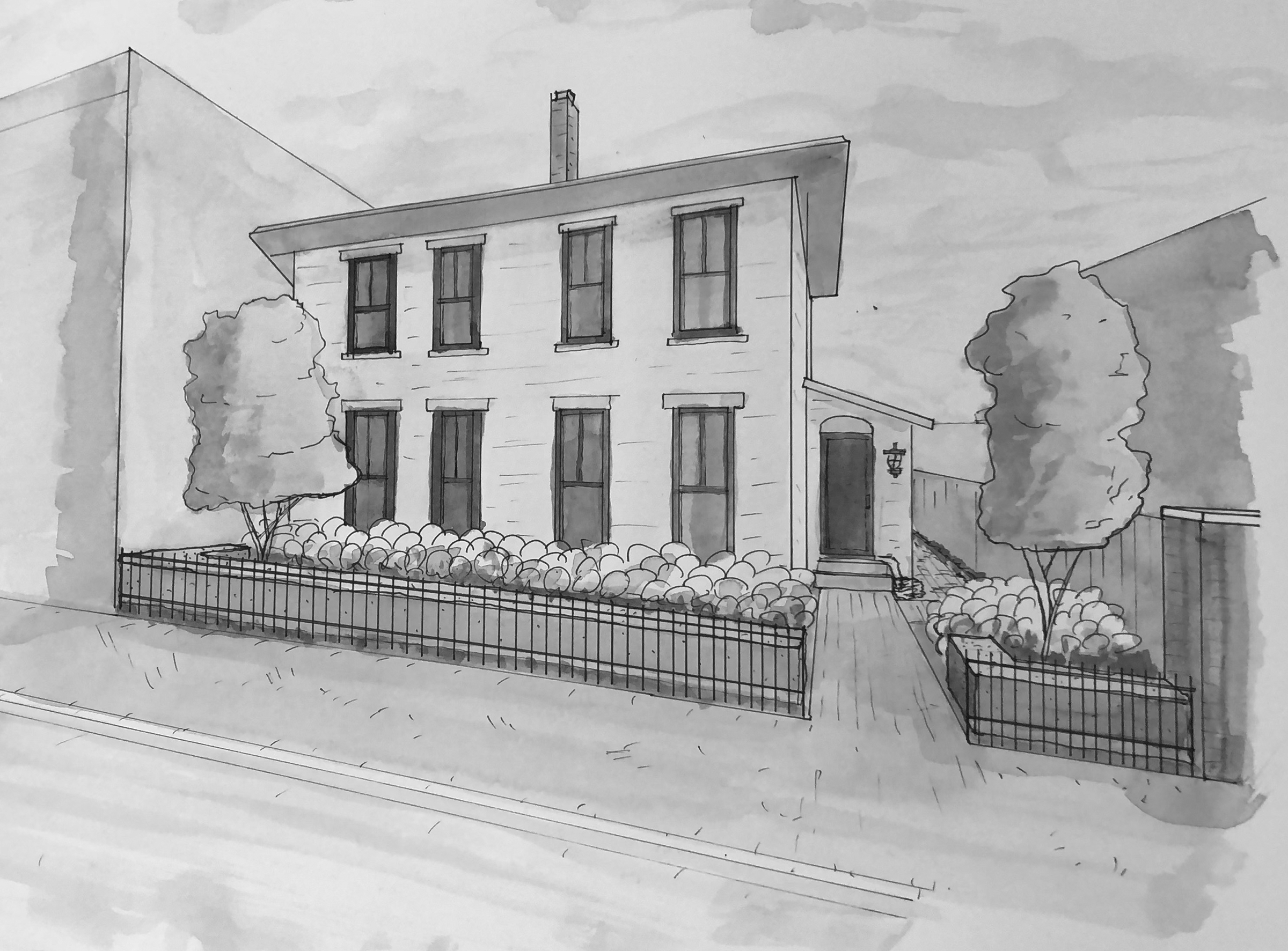 german village landscape garden drawing 2.png