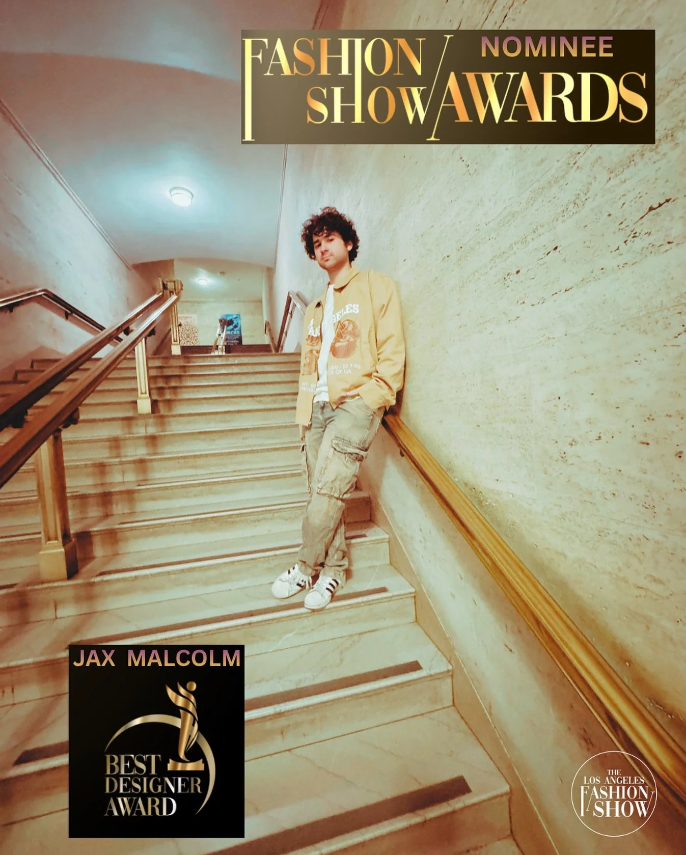 Thank you @thelafashionshow for the nomination I am honored to be recognized for the Best Designer Award 

Brand: @byjaxmalcolm