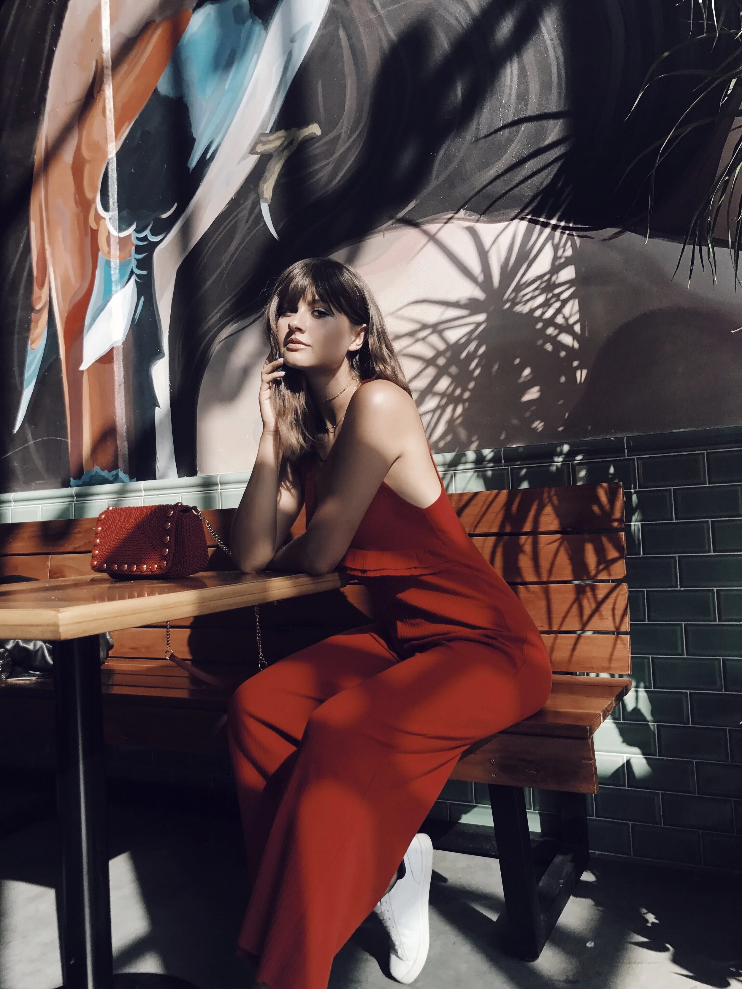 jumpsuit: Zara / bag: Zara / shoes: Marciano / sunnies: & Other Stories