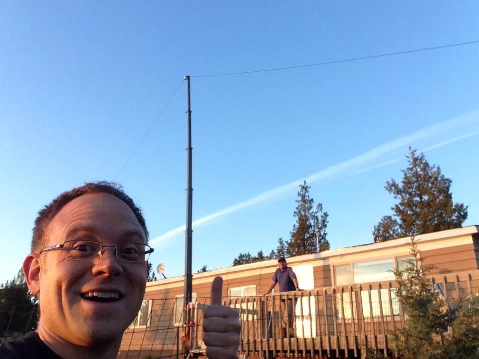 First HF antenna installed!